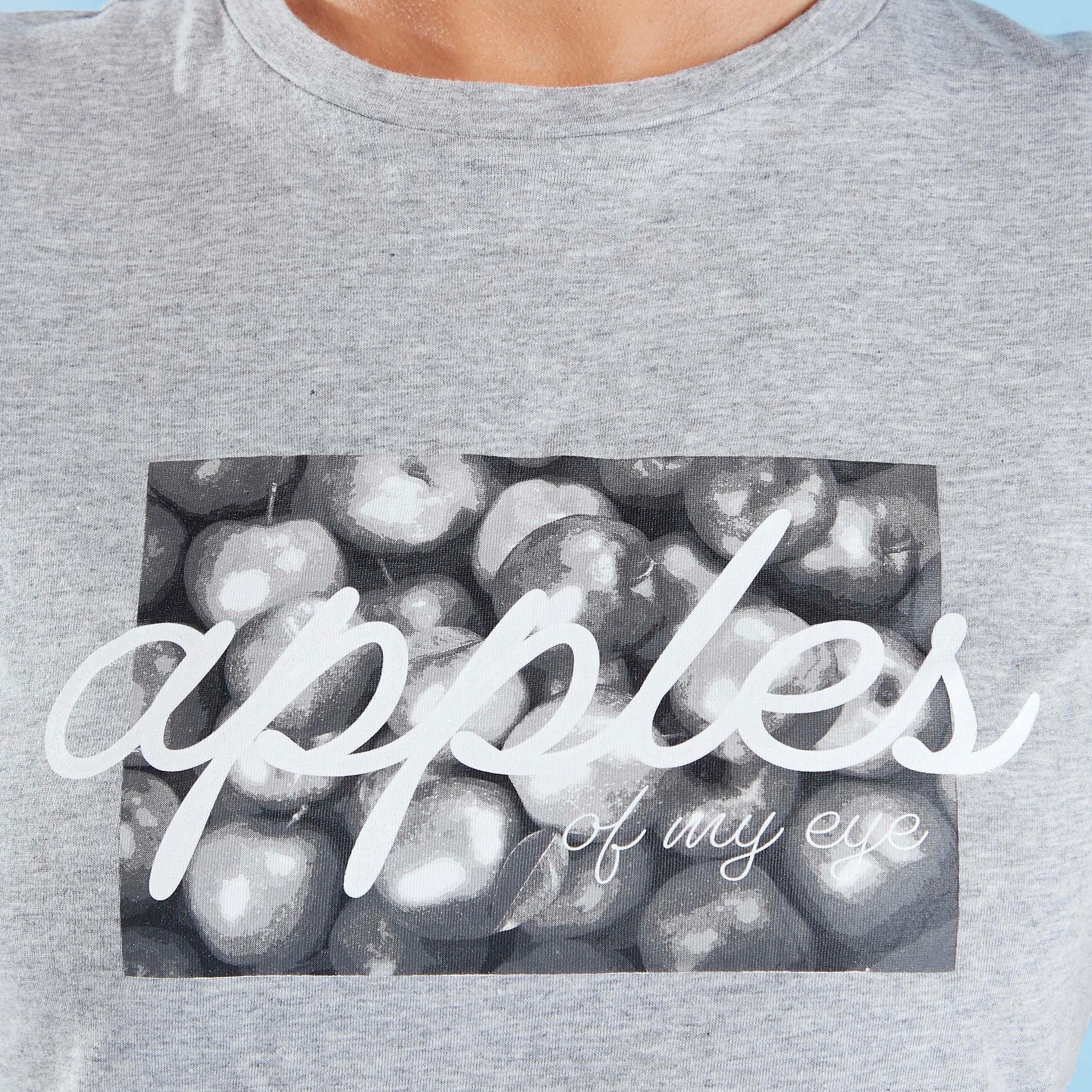 تيشيرت بياقة ضيّقة وأكمام كاب وطبعات-women-clothing-tshirts-image-3