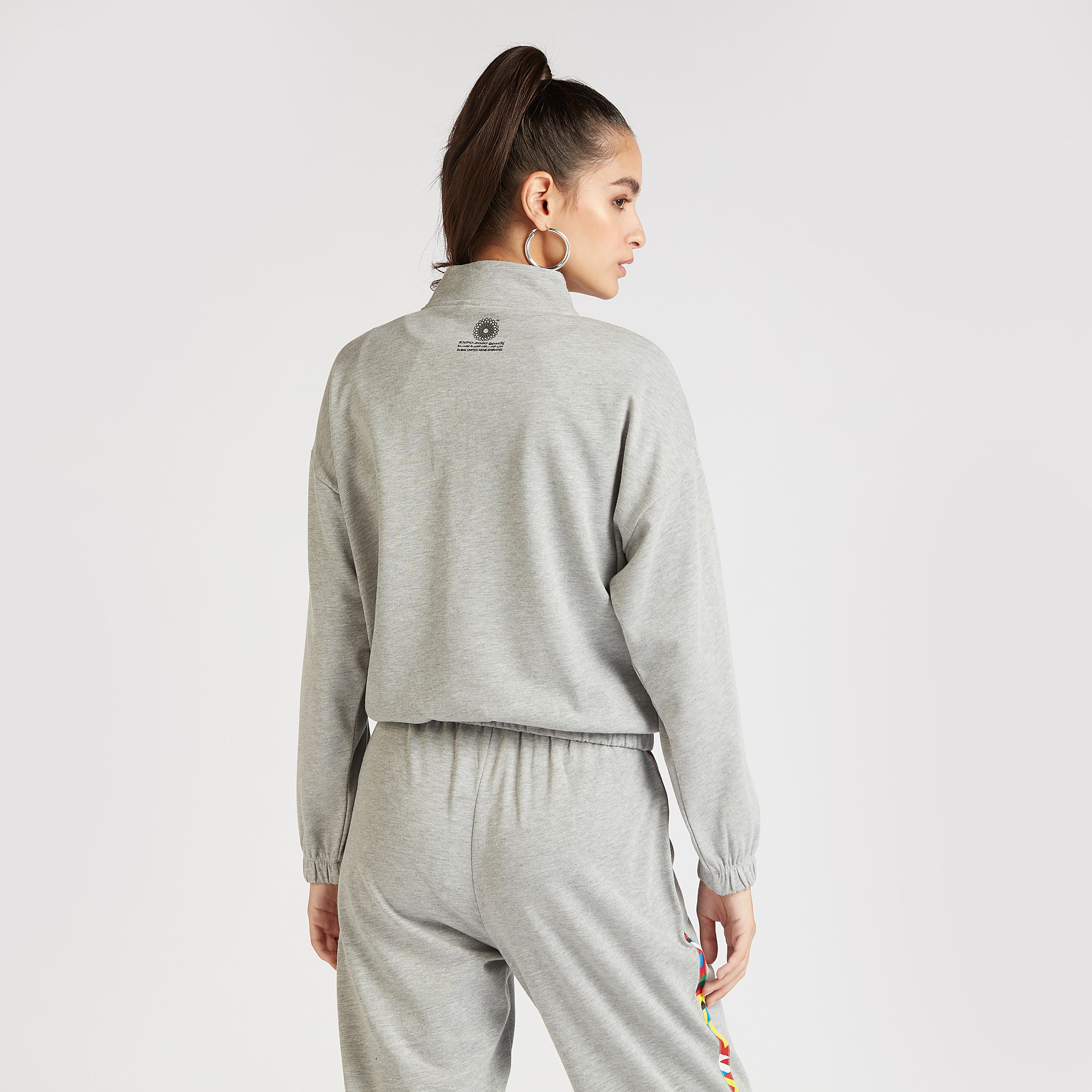 هودي مستدام بطبعات وأكمام طويلة وتفاصيل سحّاب إكسبو 2020-women-winterwear-hoodiesandsweatshirts-hoodies-image-4