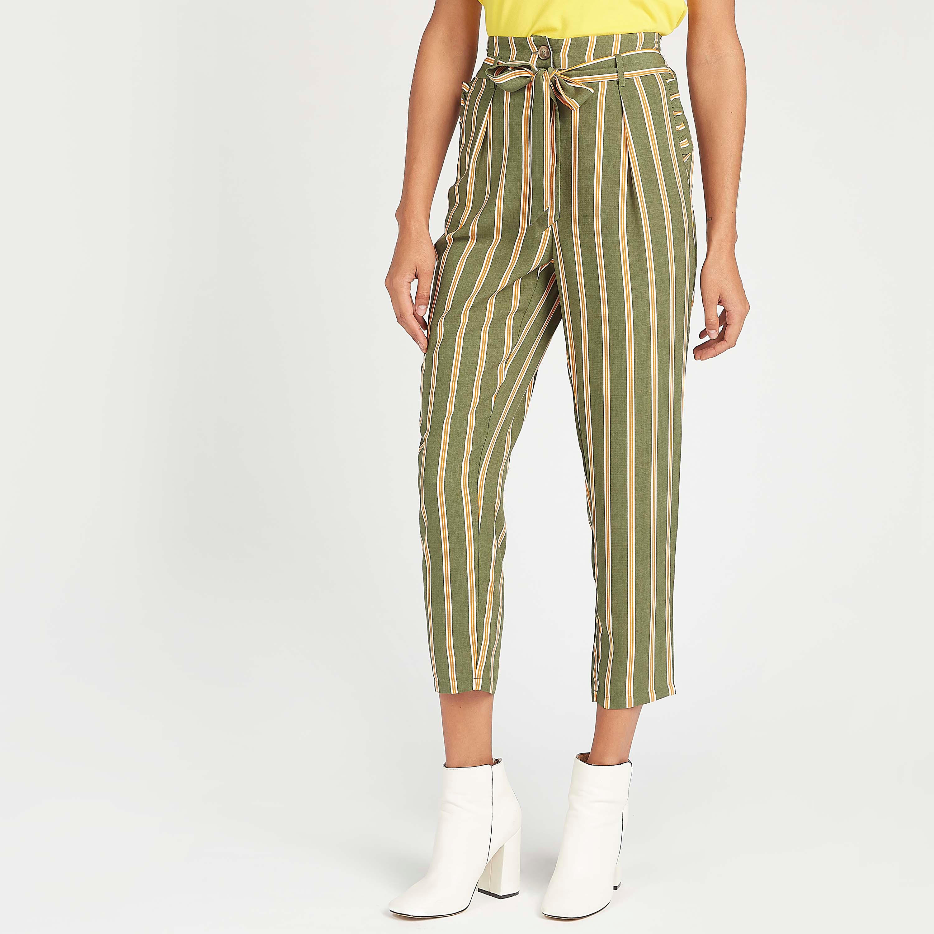 Striped Cropped Pants with Tie Ups-women-clothing-bottoms-trousers-image-5