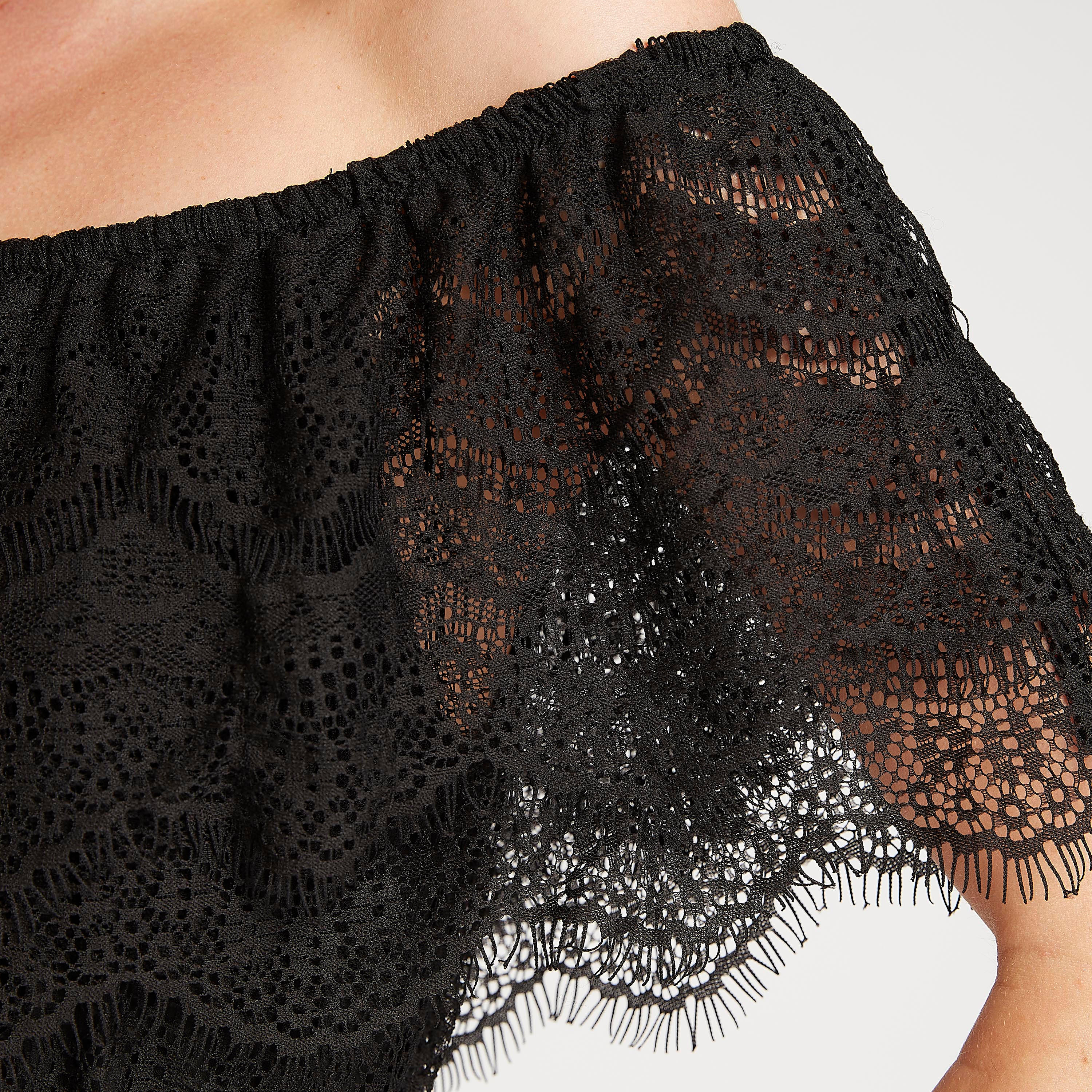 فستان مستدام طويل بأكتاف مكشوفة دانتيل وأكمام قصيرة-women-clothing-dresses-image-6