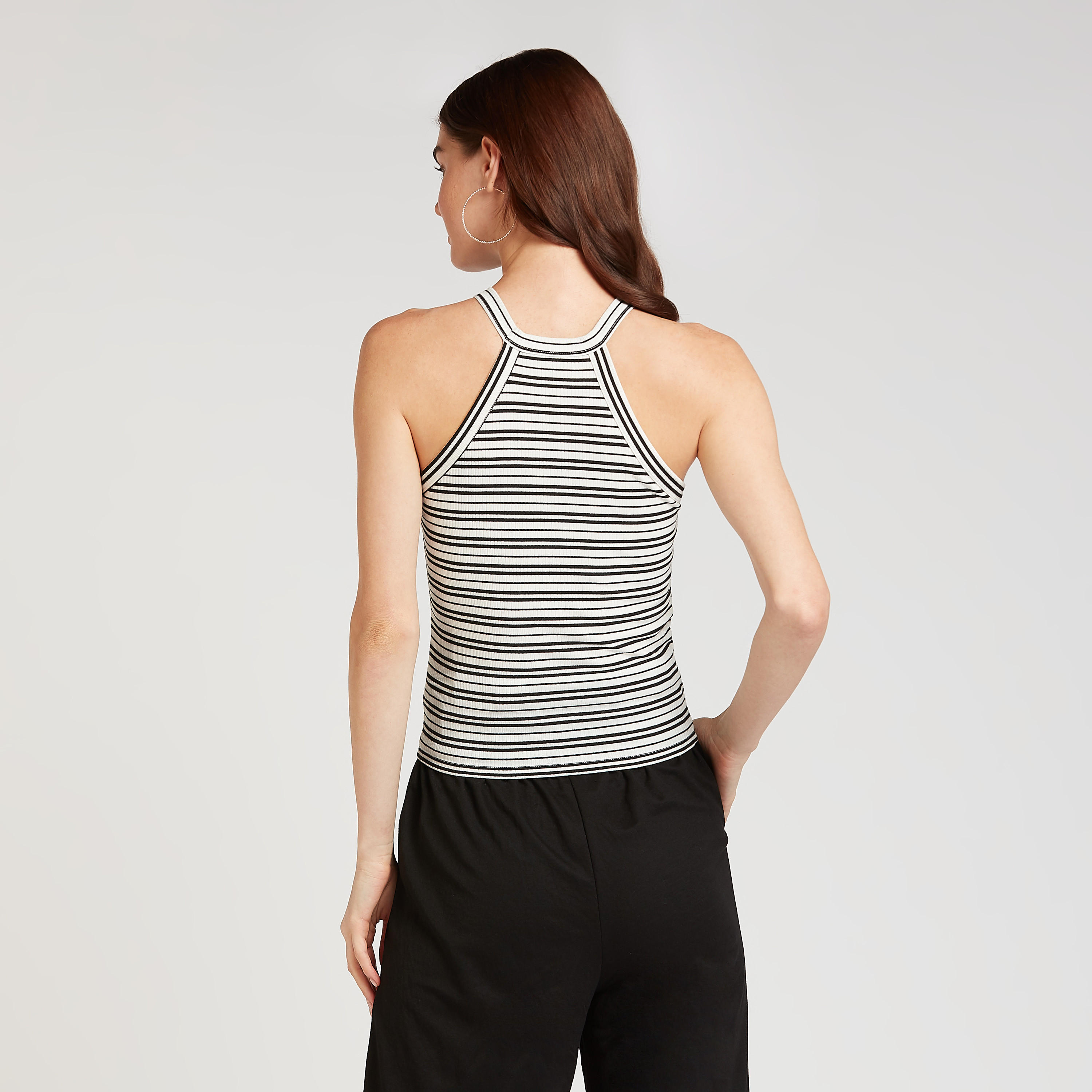 Slim Fit Striped Top with Straps-women-clothing-tshirts-image-4