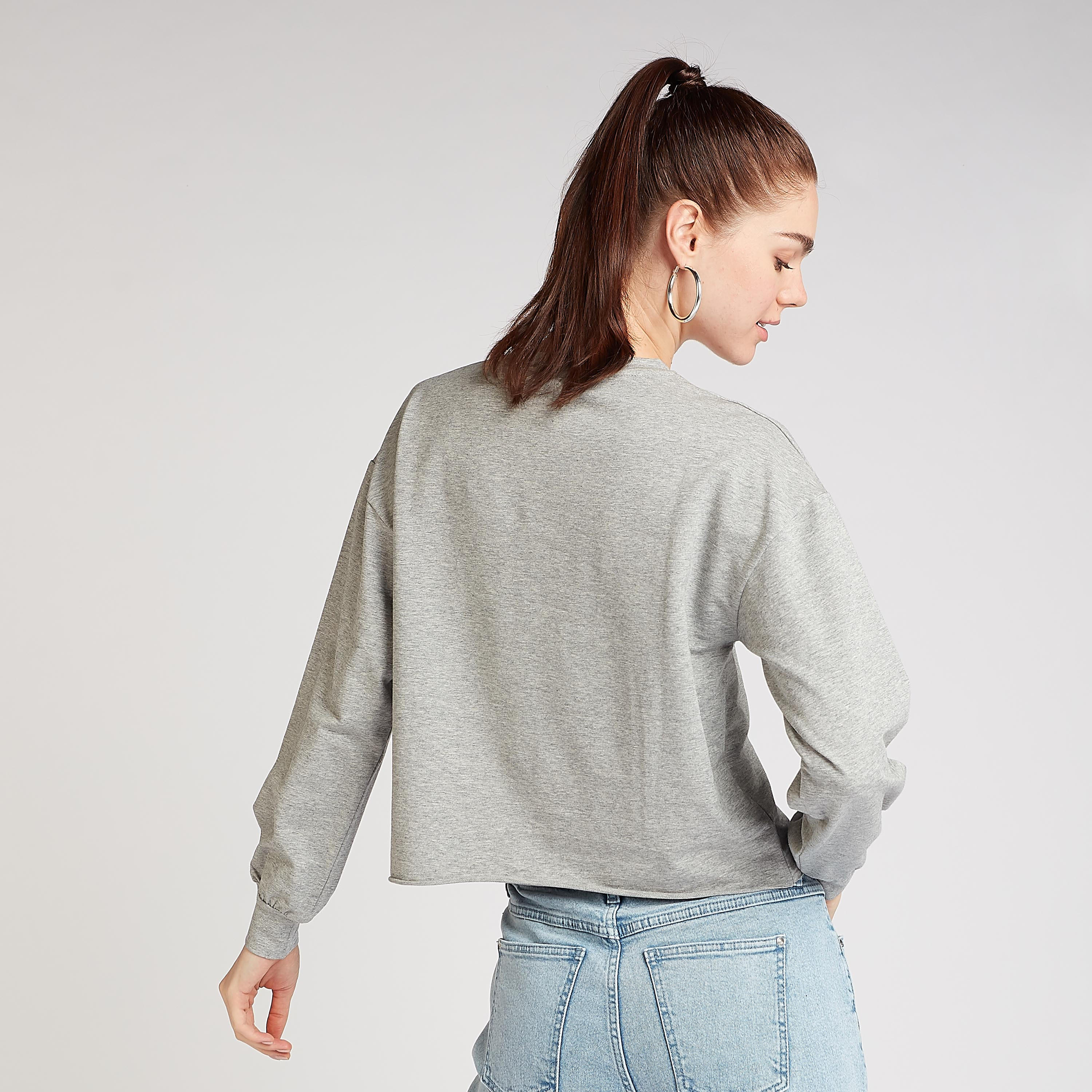 Printed Crew Neck Sweatshirt with Long Sleeves-women-winterwear-hoodiesandsweatshirts-sweatshirts-image-4