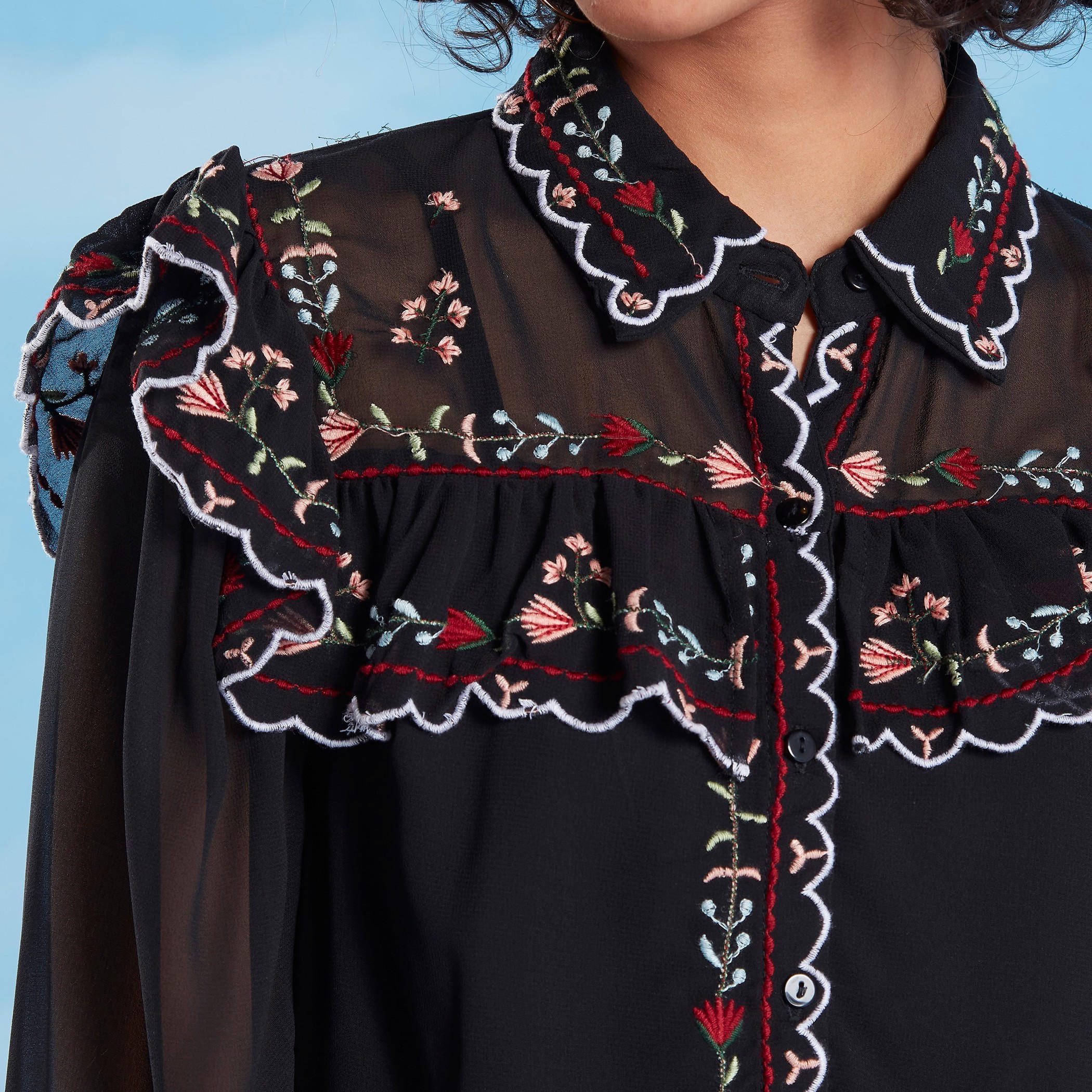 Embroidered Top with Spread Collar and Bishop Sleeves-women-clothing-shirtsandblouses-blouses-image-3