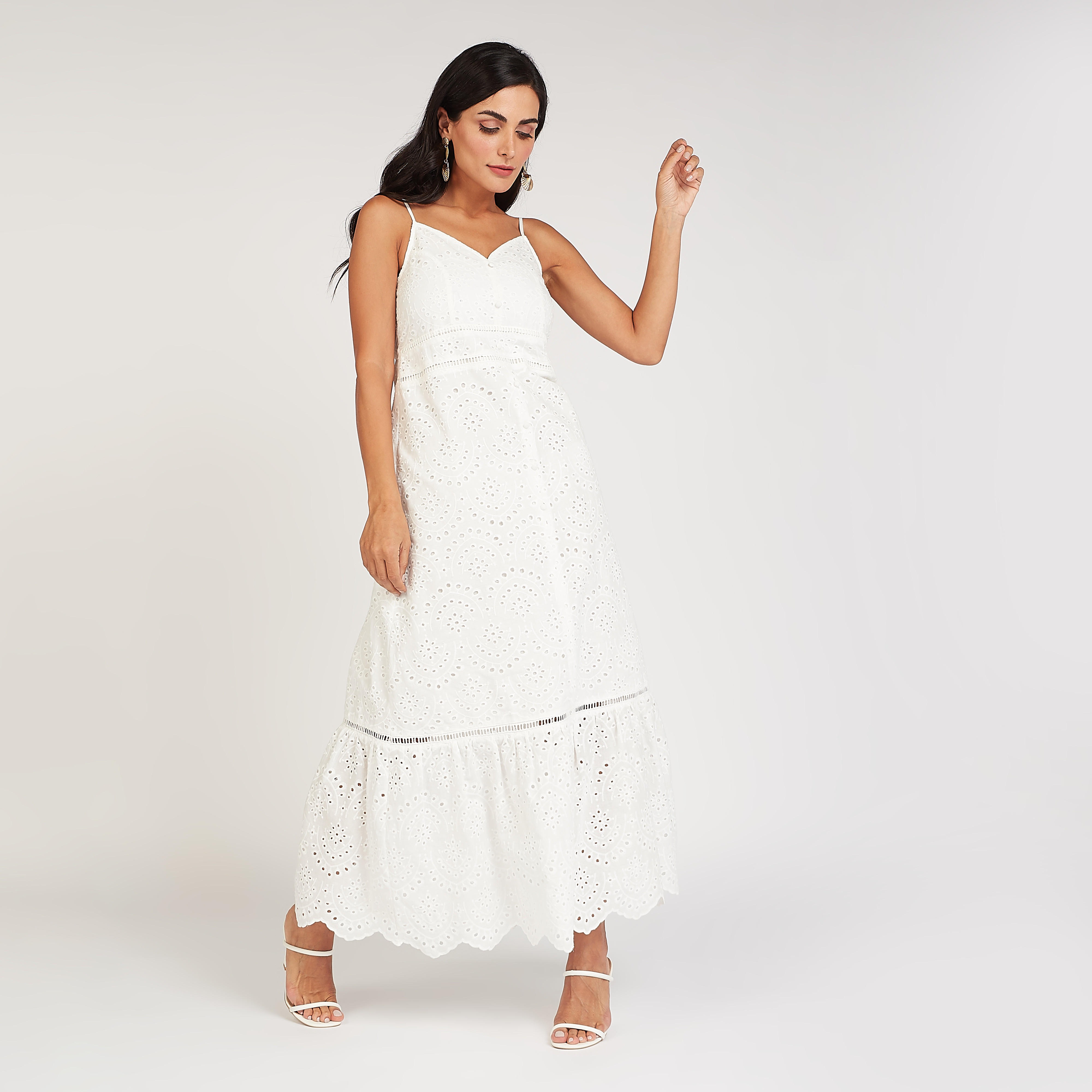 فستان طويل إيه لاين بتطريز شيفلي وأكمام حزام-women-clothing-dresses-image-5