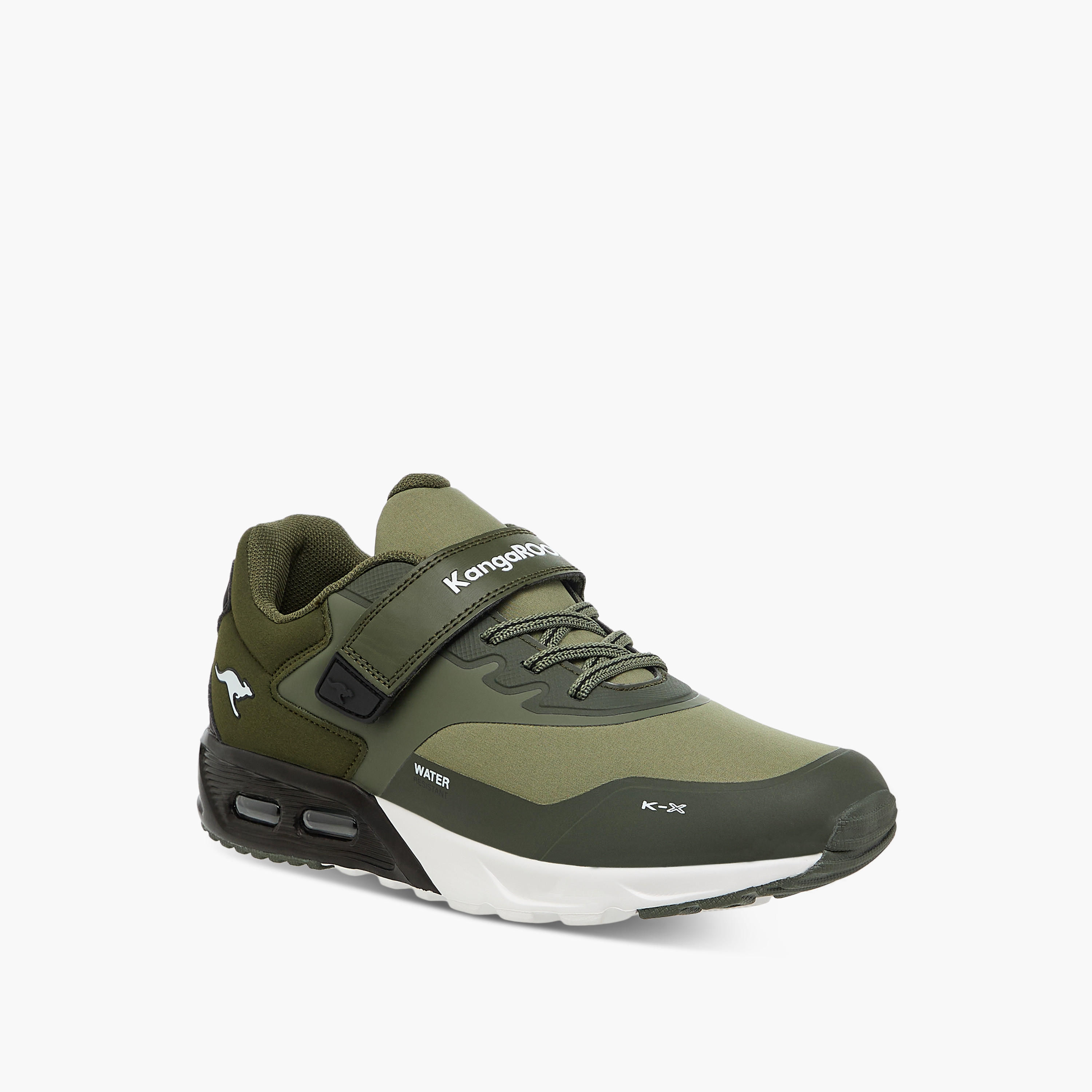 KangaROOS Women's Panelled Sports Shoes with Hook and Loop Closure-women-shoes-sports-image-2