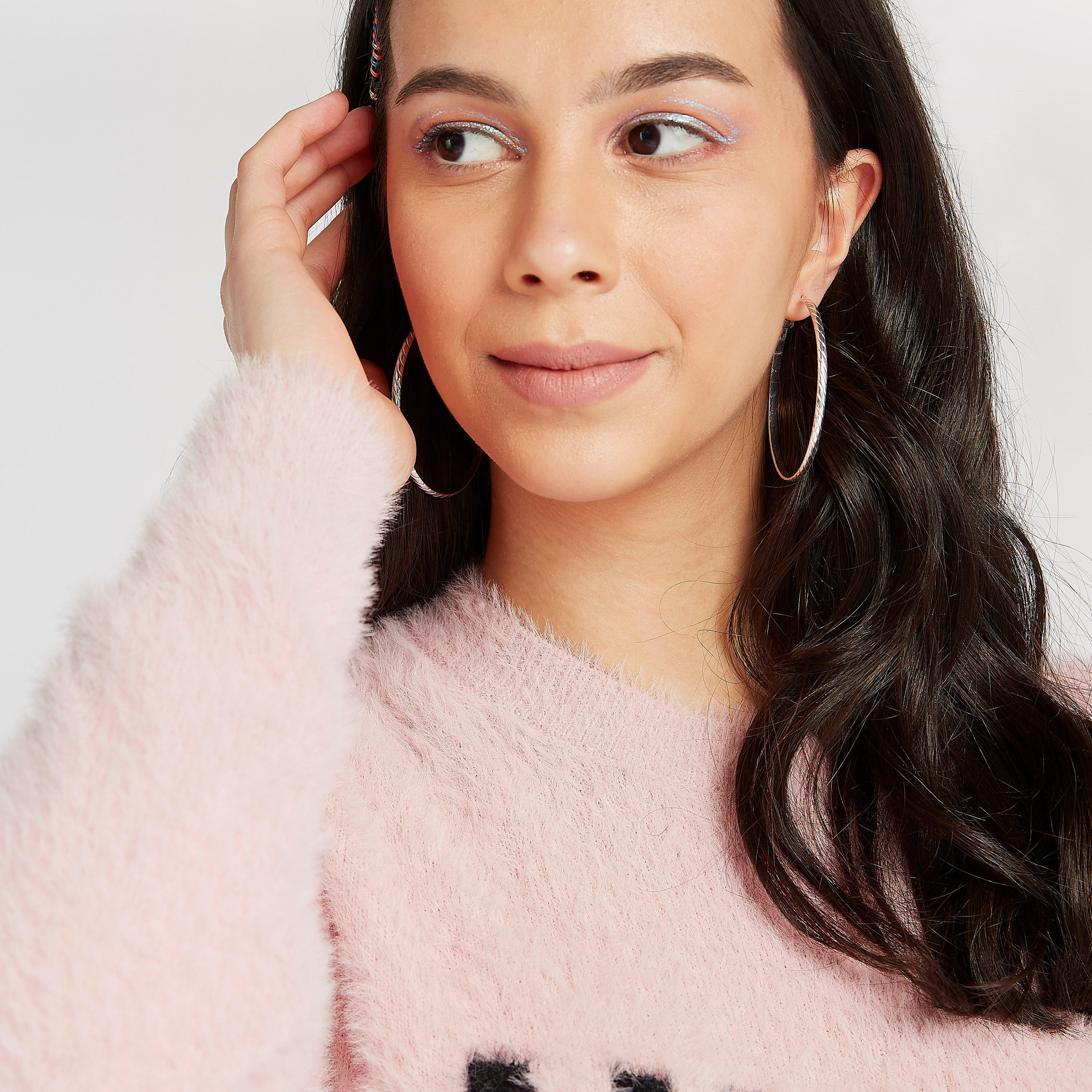 كنزة بارزة الملمس بياقة ضيقة وأكمام طويلة-women-clothing-cardigansandjumpers-jumpers-image-3