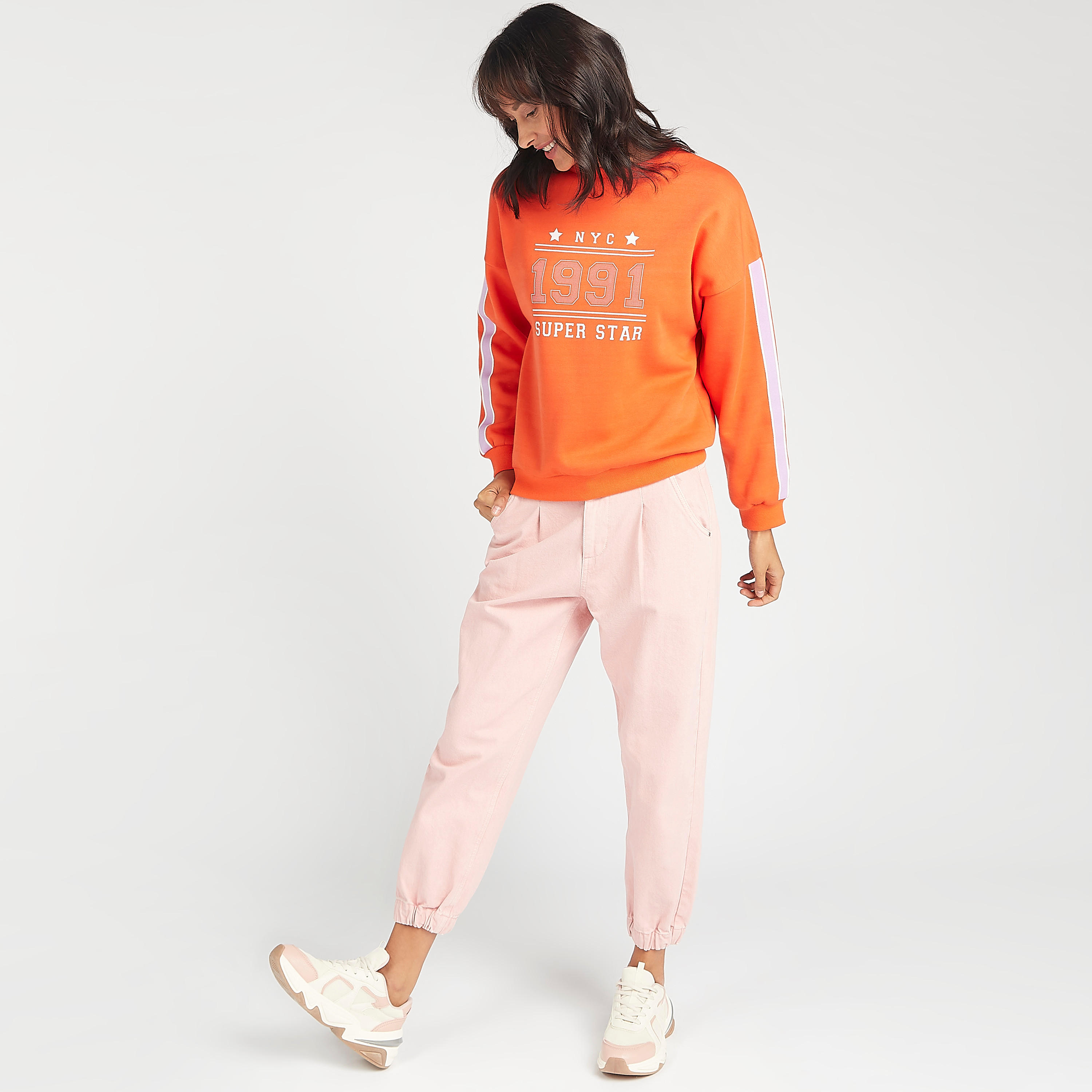 Sustainable Printed Crew Neck Sweatshirt with Long Sleeves-women-winterwear-hoodiesandsweatshirts-sweatshirts-image-2