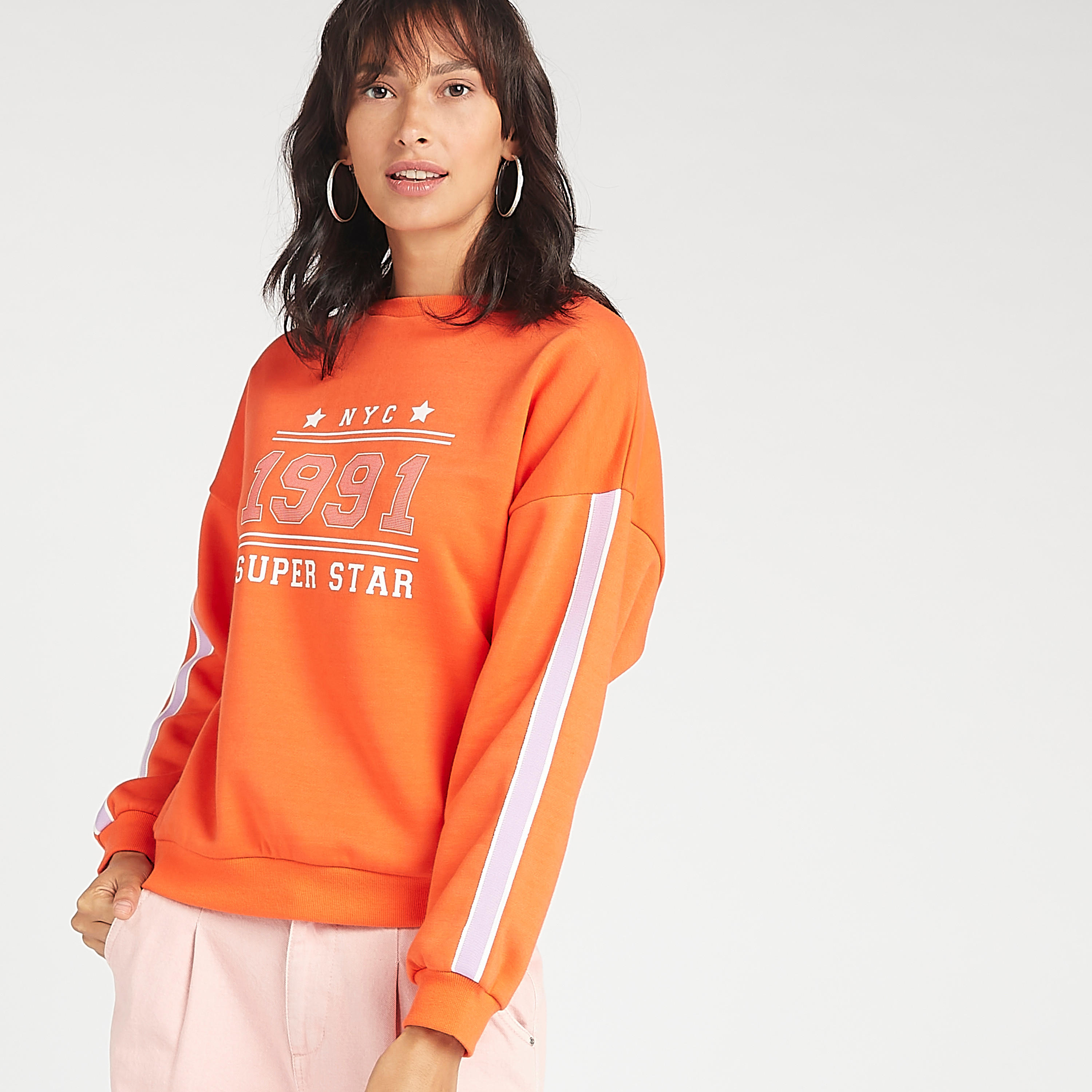 Sustainable Printed Crew Neck Sweatshirt with Long Sleeves-women-winterwear-hoodiesandsweatshirts-sweatshirts-image-6