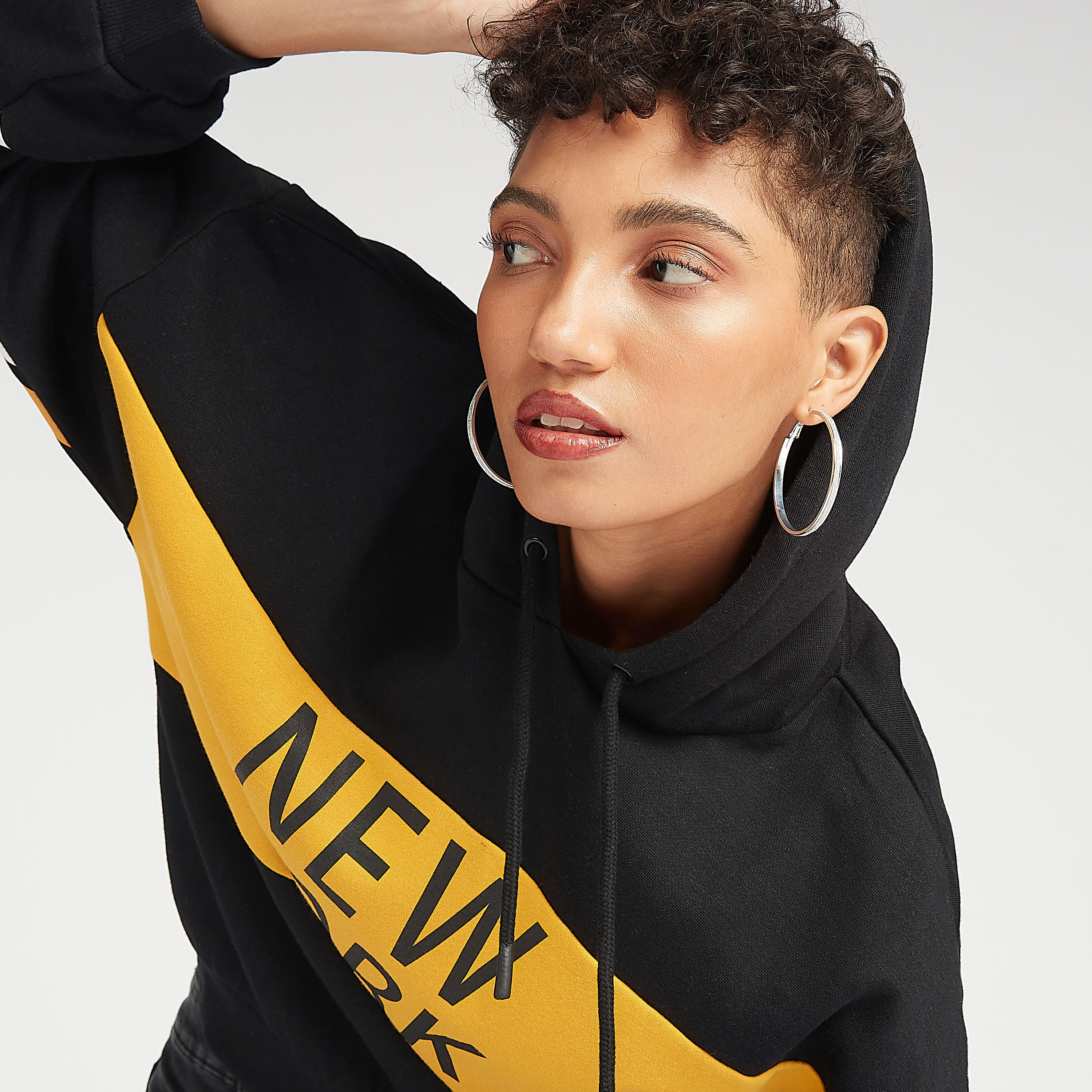 Sustainable Colourblock Sweatshirt with Long Sleeves and Hood-women-winterwear-hoodiesandsweatshirts-hoodies-image-3