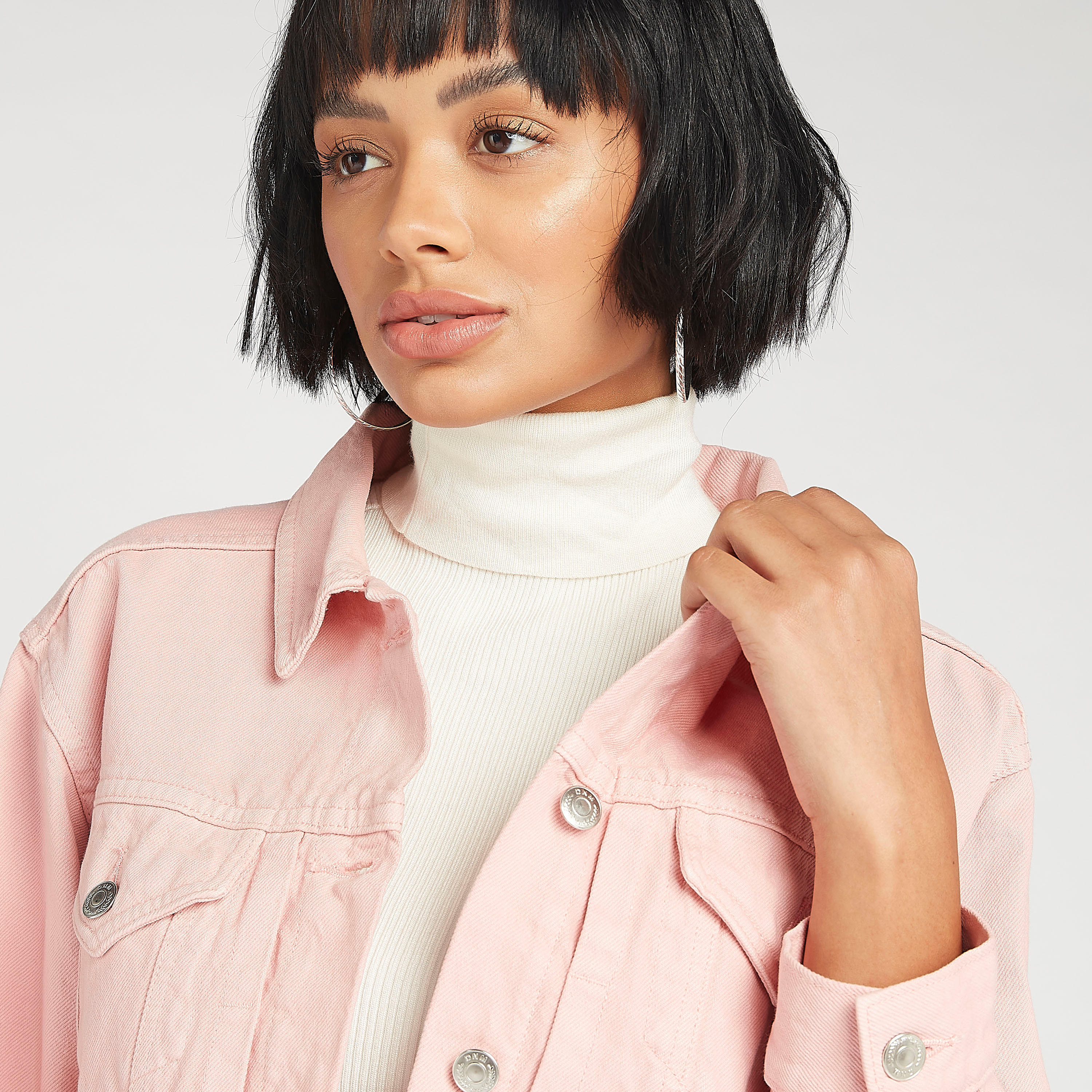 جاكيت مستدام دينم سادة بجيوب بطيّة-women-winterwear-coatsandjackets-jackets-image-3