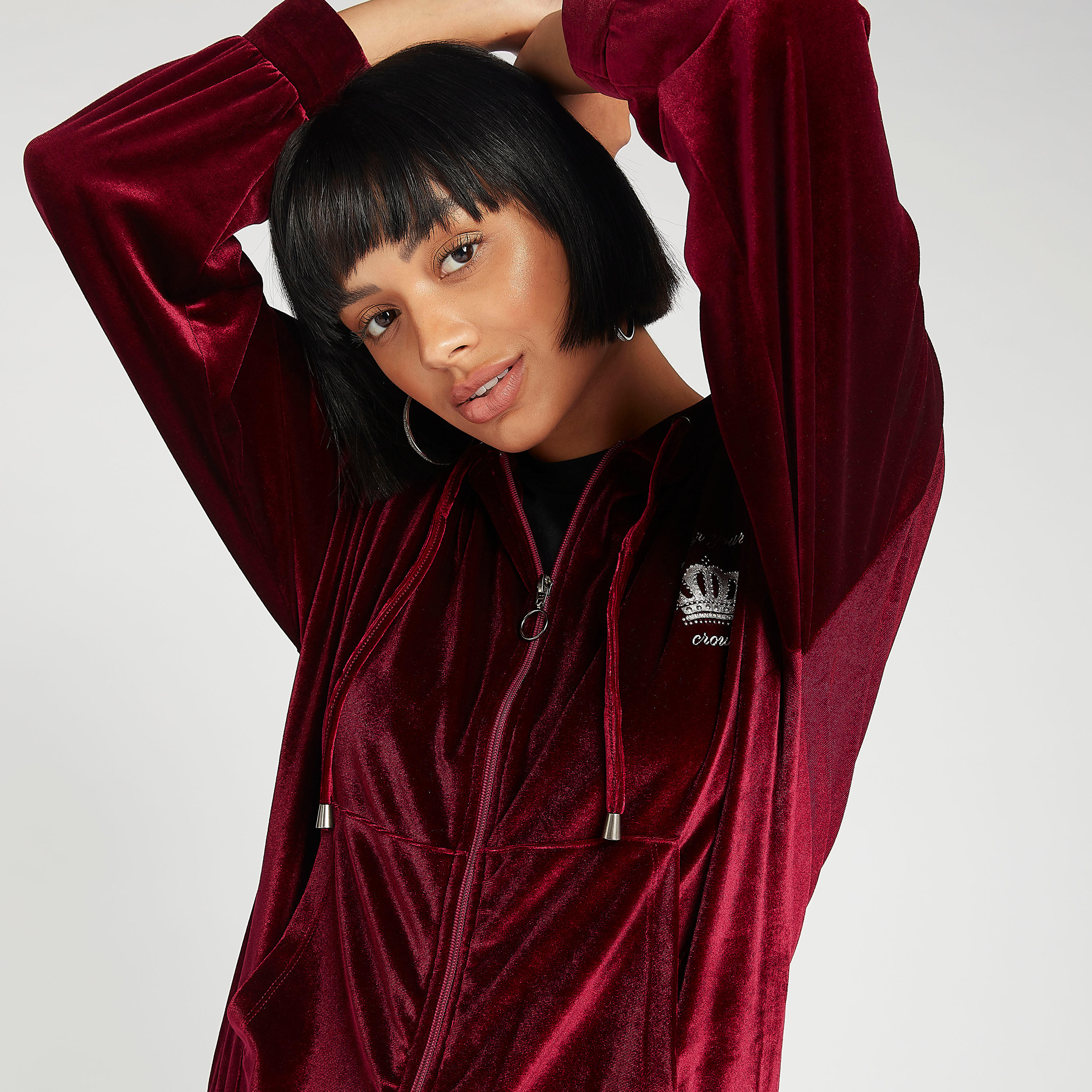 جاكيت مزيّن بسحّاب وقبّعة وأكمام طويلة-women-winterwear-coatsandjackets-jackets-image-1