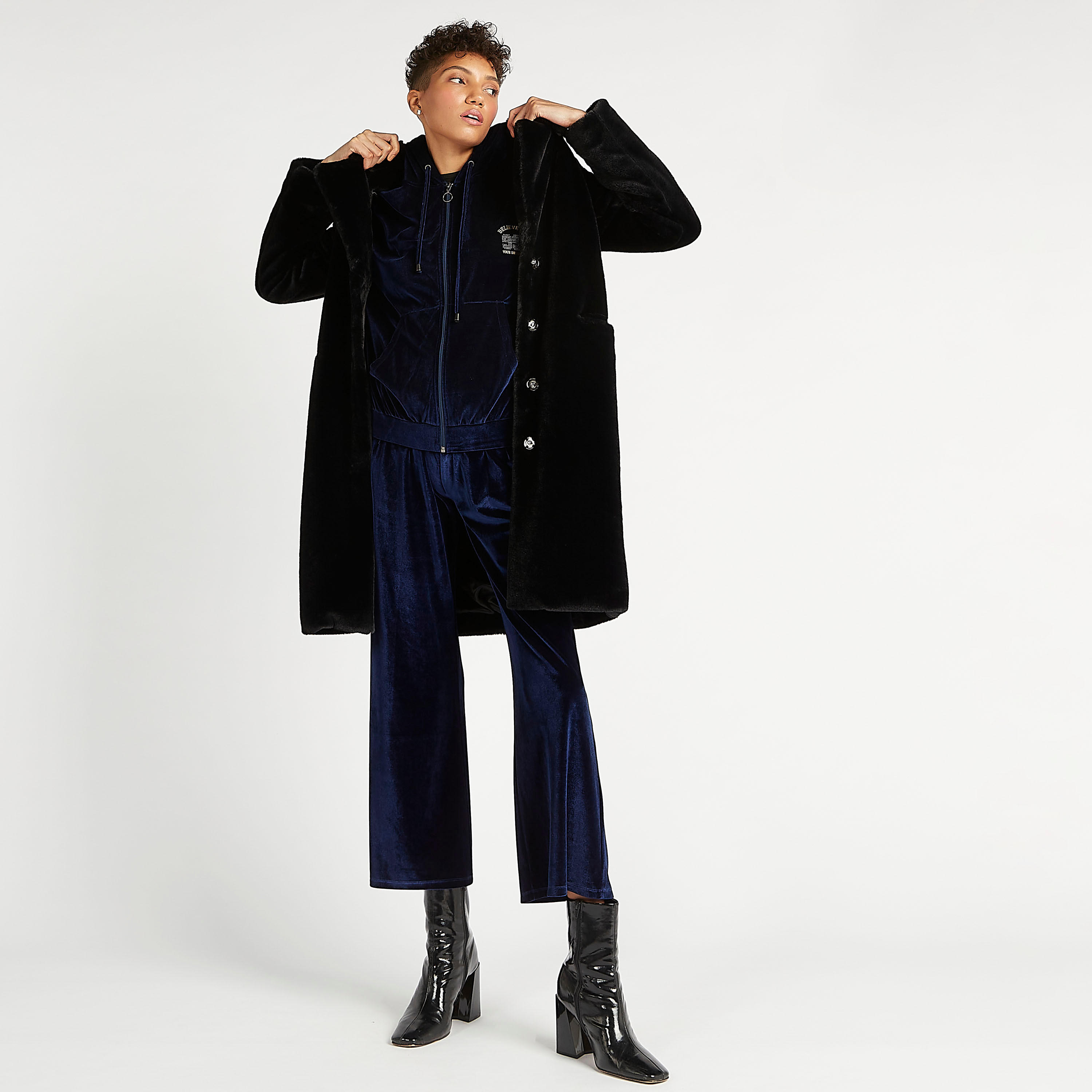 Textured Longline Jacket with Button Closure and Pockets-women-winterwear-coatsandjackets-jackets-image-6