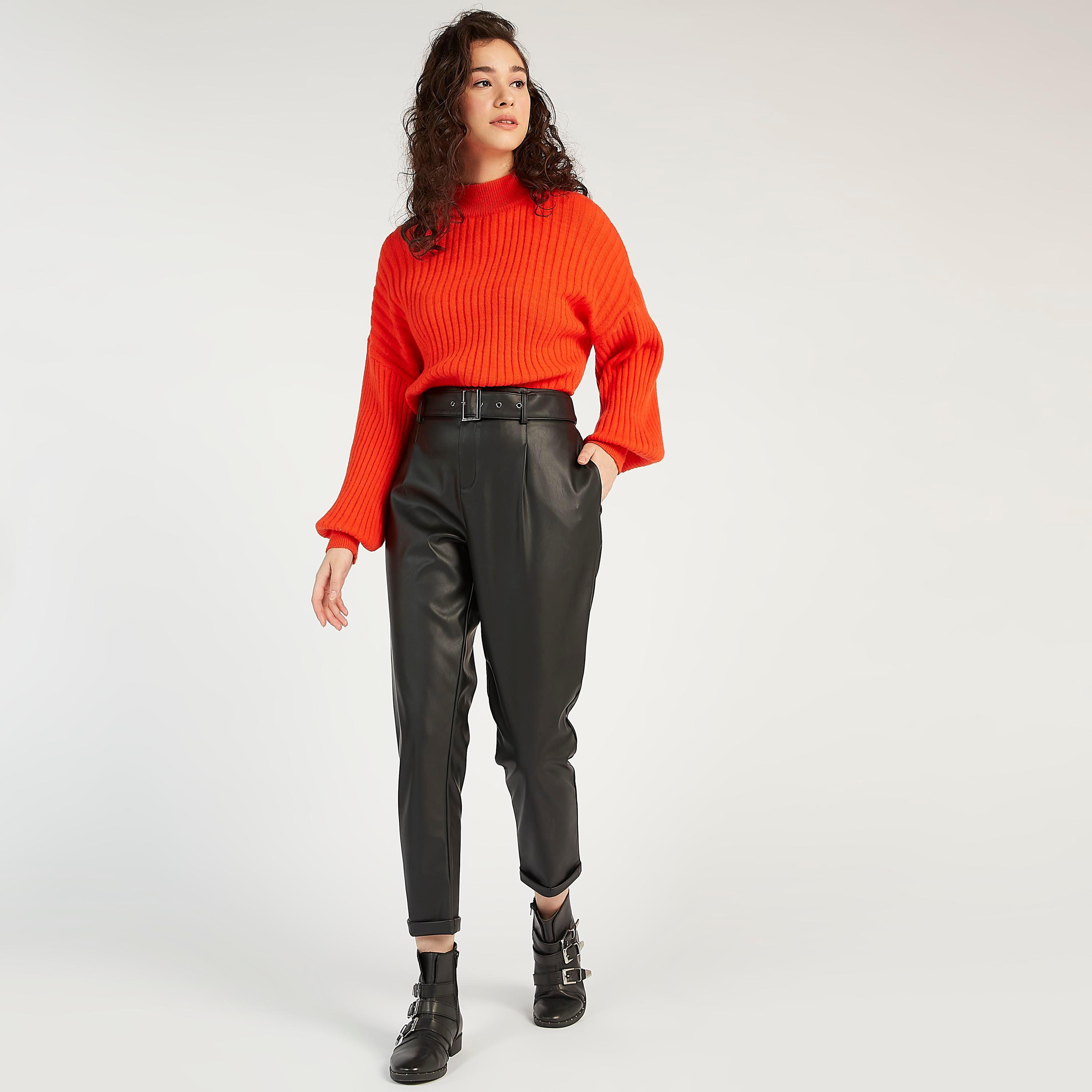 Solid Mid-Rise Cropped Pants with Belt and Pockets-women-clothing-bottoms-trousers-image-2