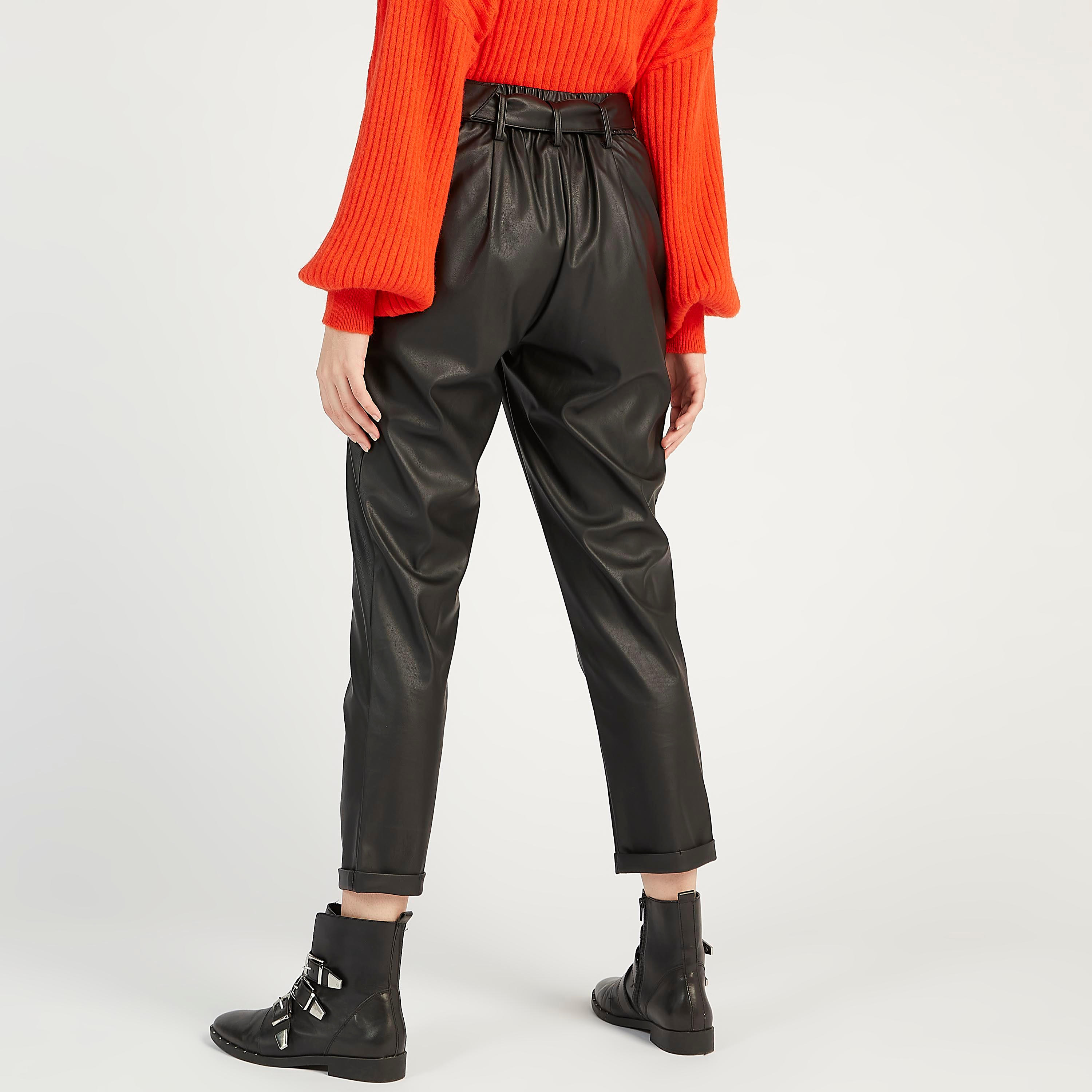 Solid Mid-Rise Cropped Pants with Belt and Pockets-women-clothing-bottoms-trousers-image-4
