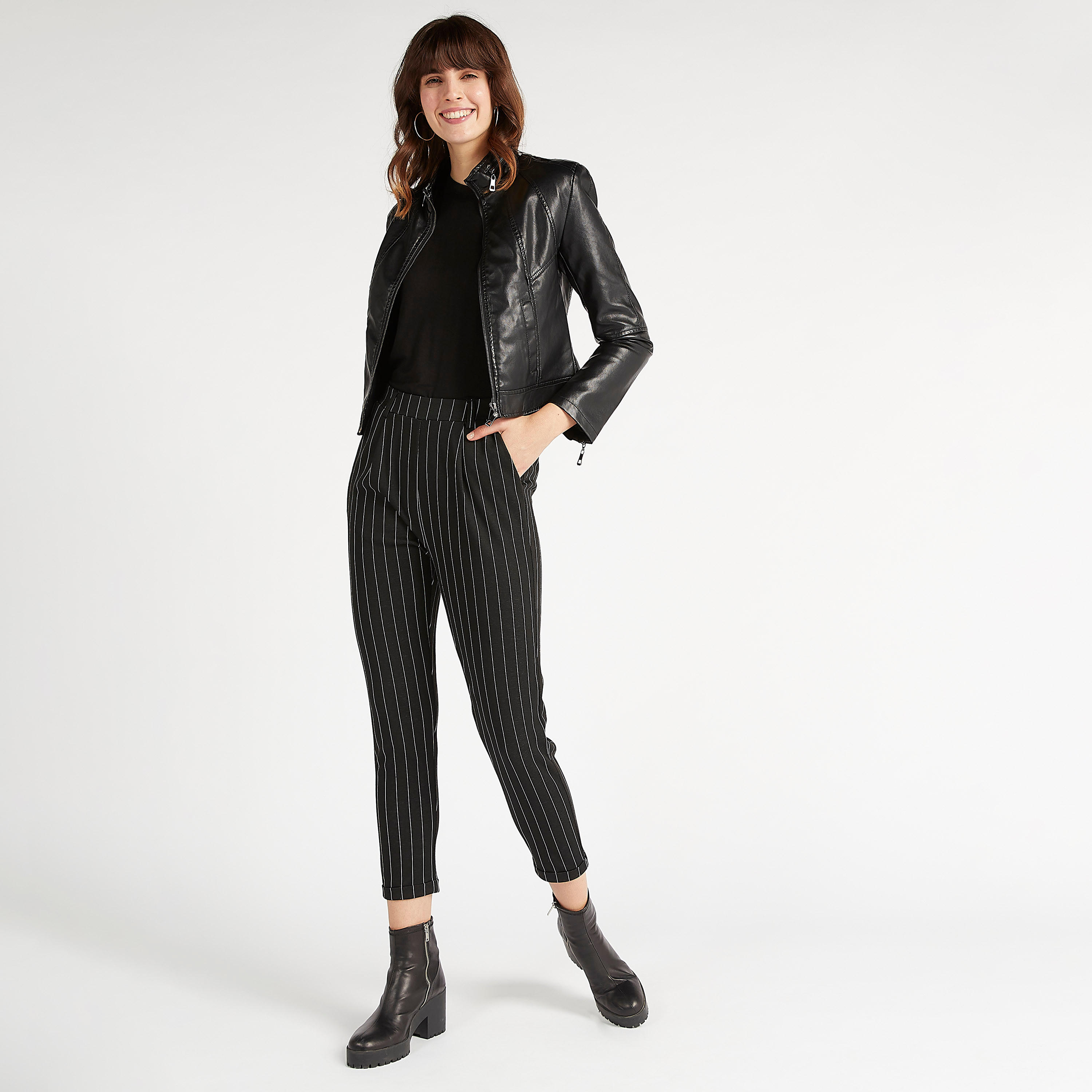 Striped Mid-Rise Cropped Pants with Pockets-women-clothing-bottoms-trousers-image-1