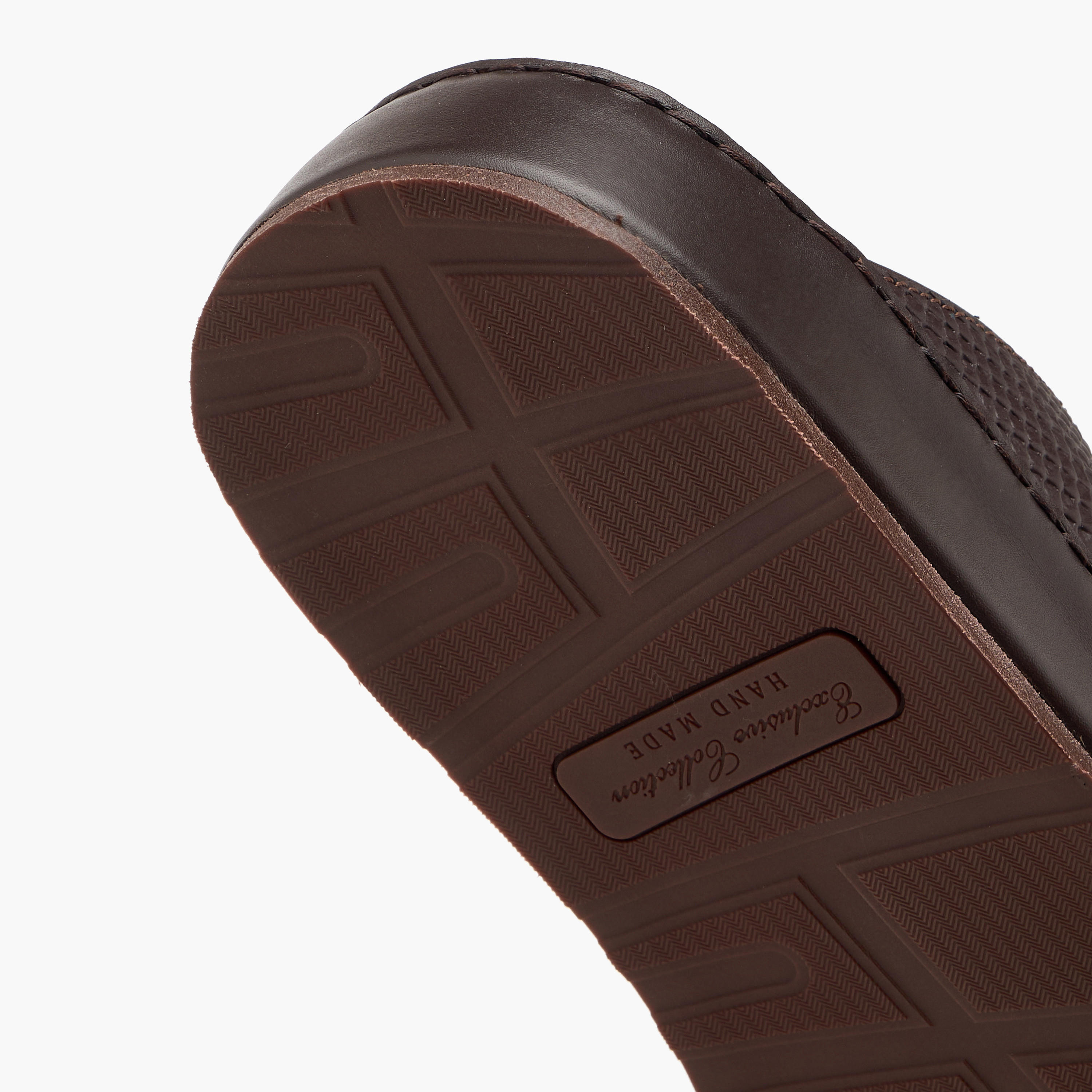 Duchini Men Textured Leather Arabic Sandals-men-shoes-sandals-image-6