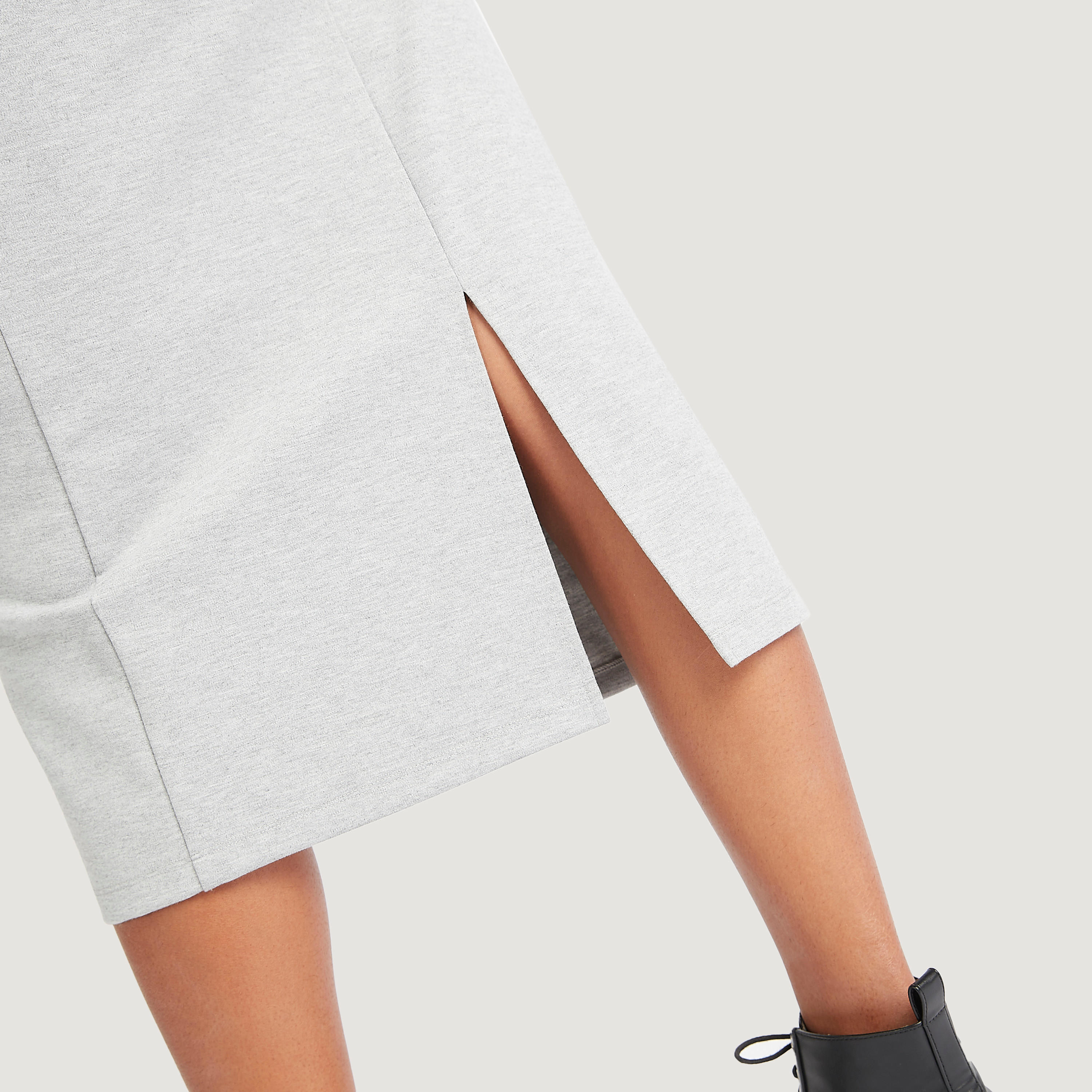 Solid A-line Midi Skirt with Drawstring Closure-women-clothing-bottoms-skirts-image-3