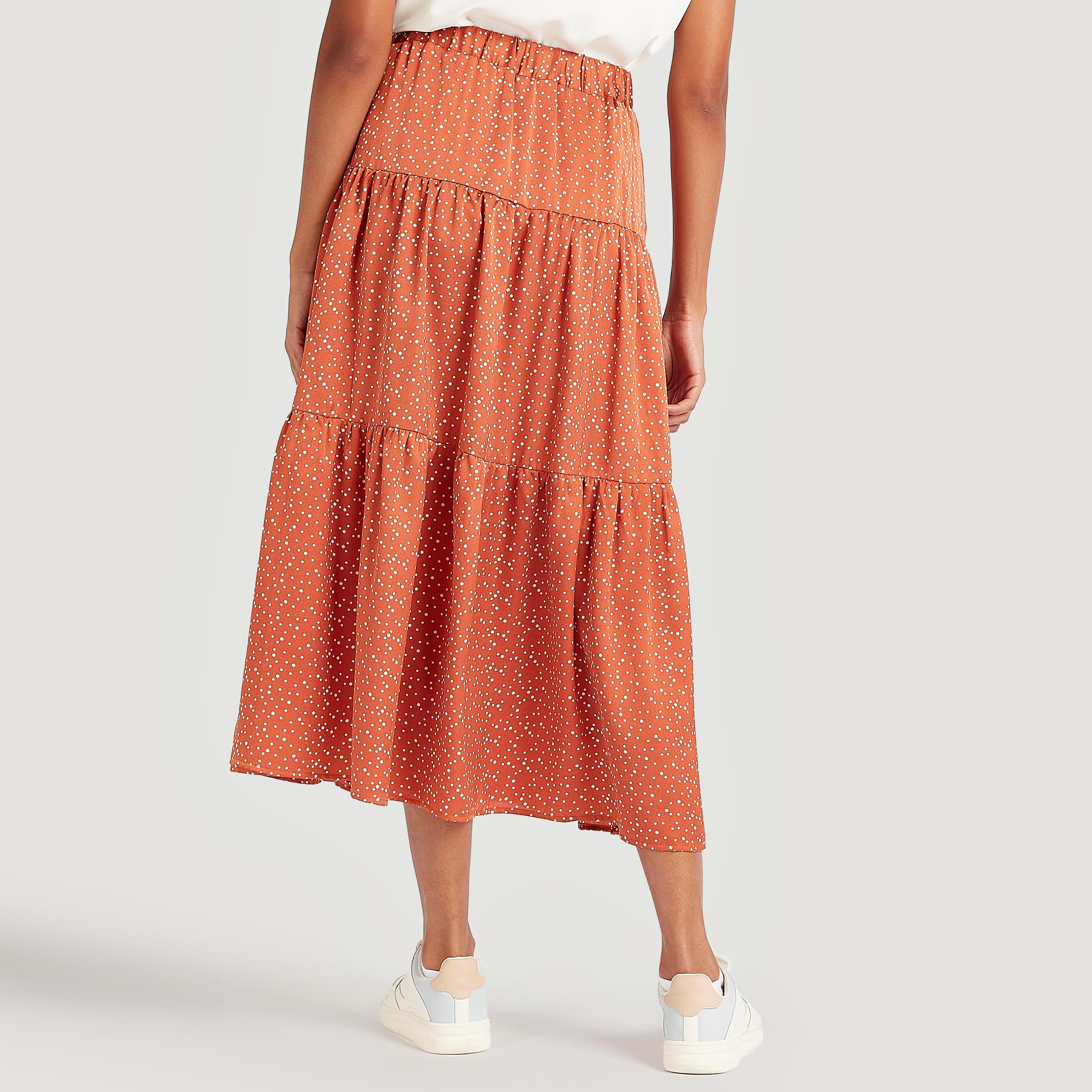 تنورة ميدي إيه لاين بخصر مطّاطي وطبعات-women-clothing-bottoms-skirts-image-4