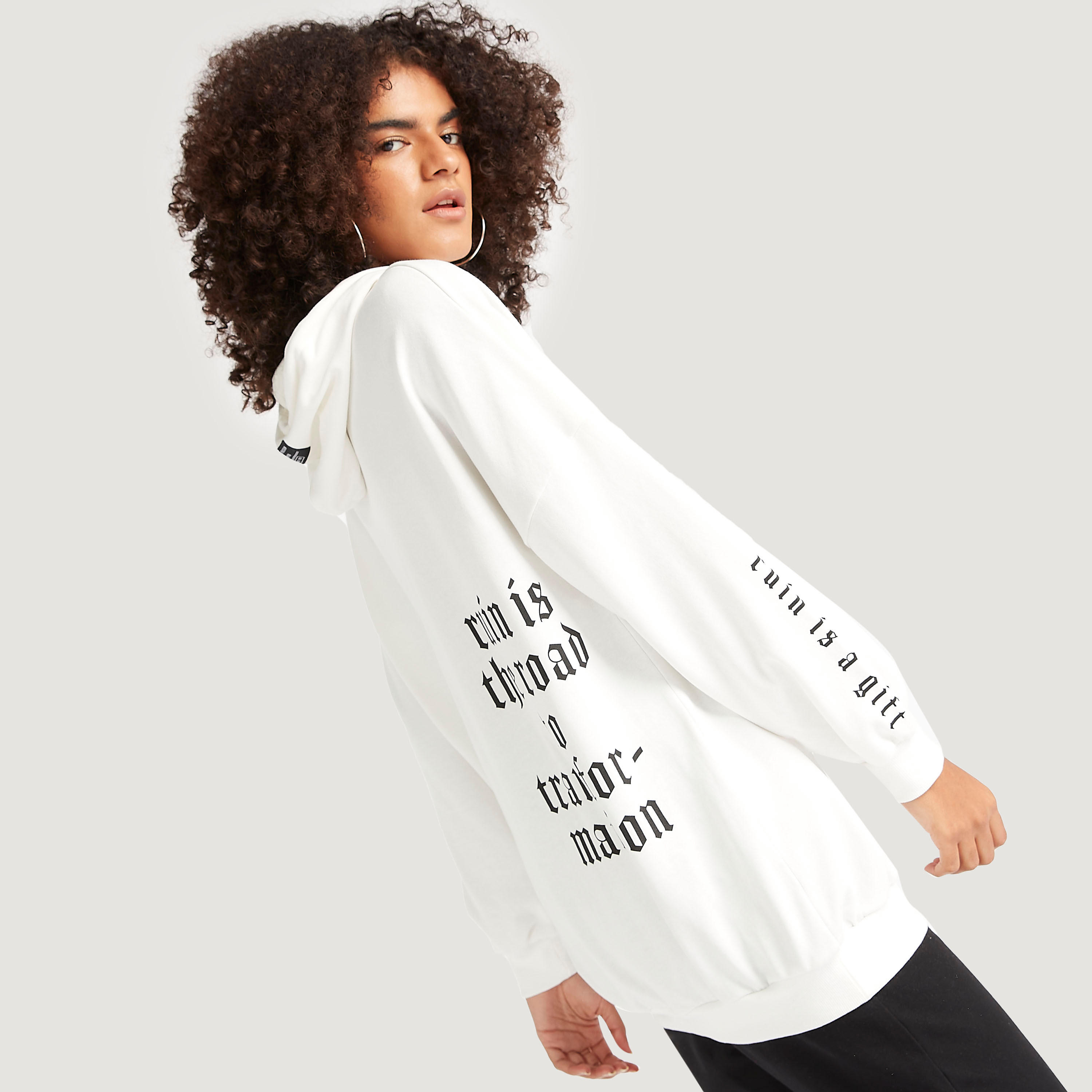 Slogan Print Hooded Sweatshirt with Kangaroo Pocket-women-winterwear-hoodiesandsweatshirts-hoodies-image-3