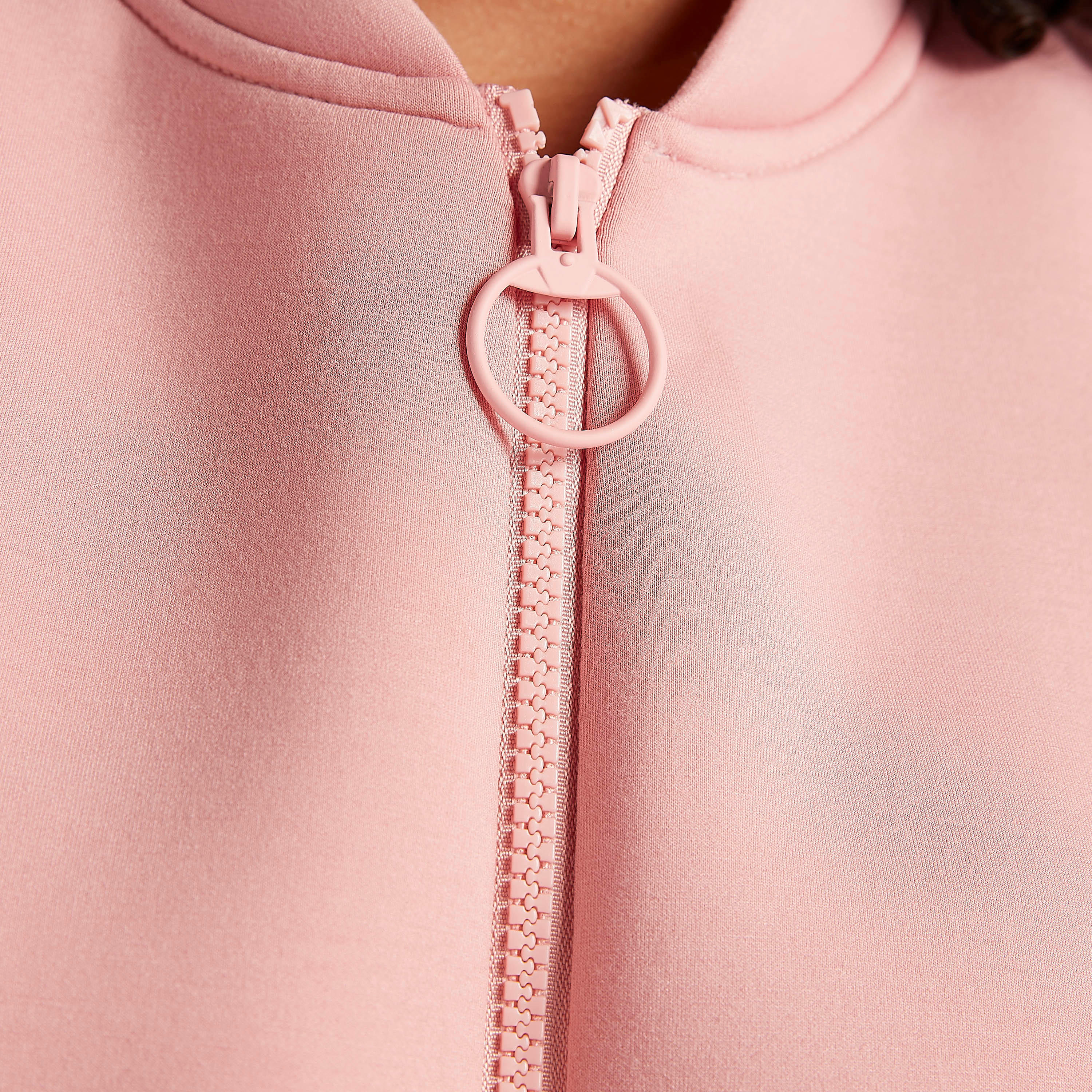 Solid Zip Through Lightweight Jacket with Long Sleeves and Pockets-women-winterwear-coatsandjackets-jackets-image-3