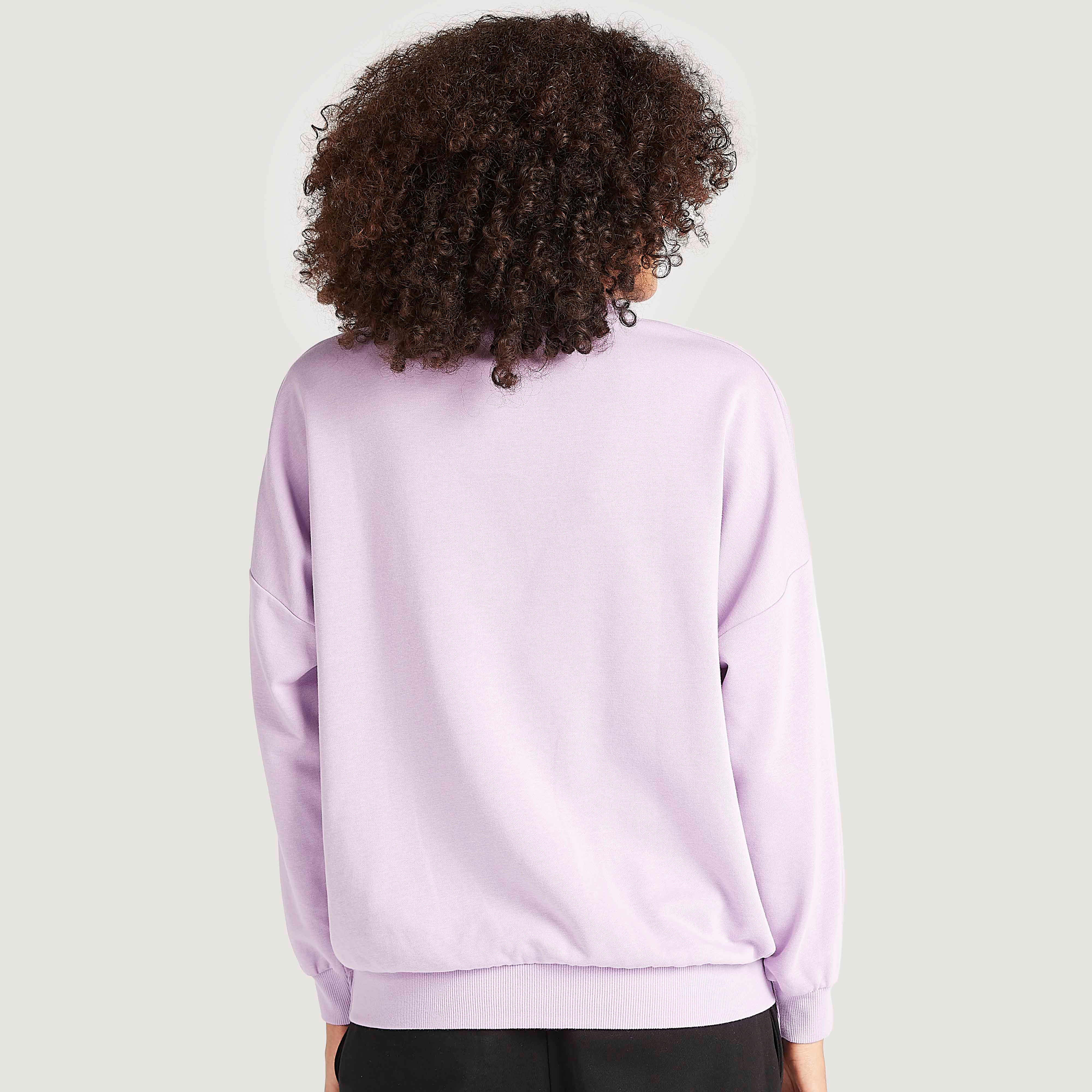 Slogan Embroidered Crew Neck Sweatshirt with Long Sleeves-women-winterwear-hoodiesandsweatshirts-sweatshirts-image-4