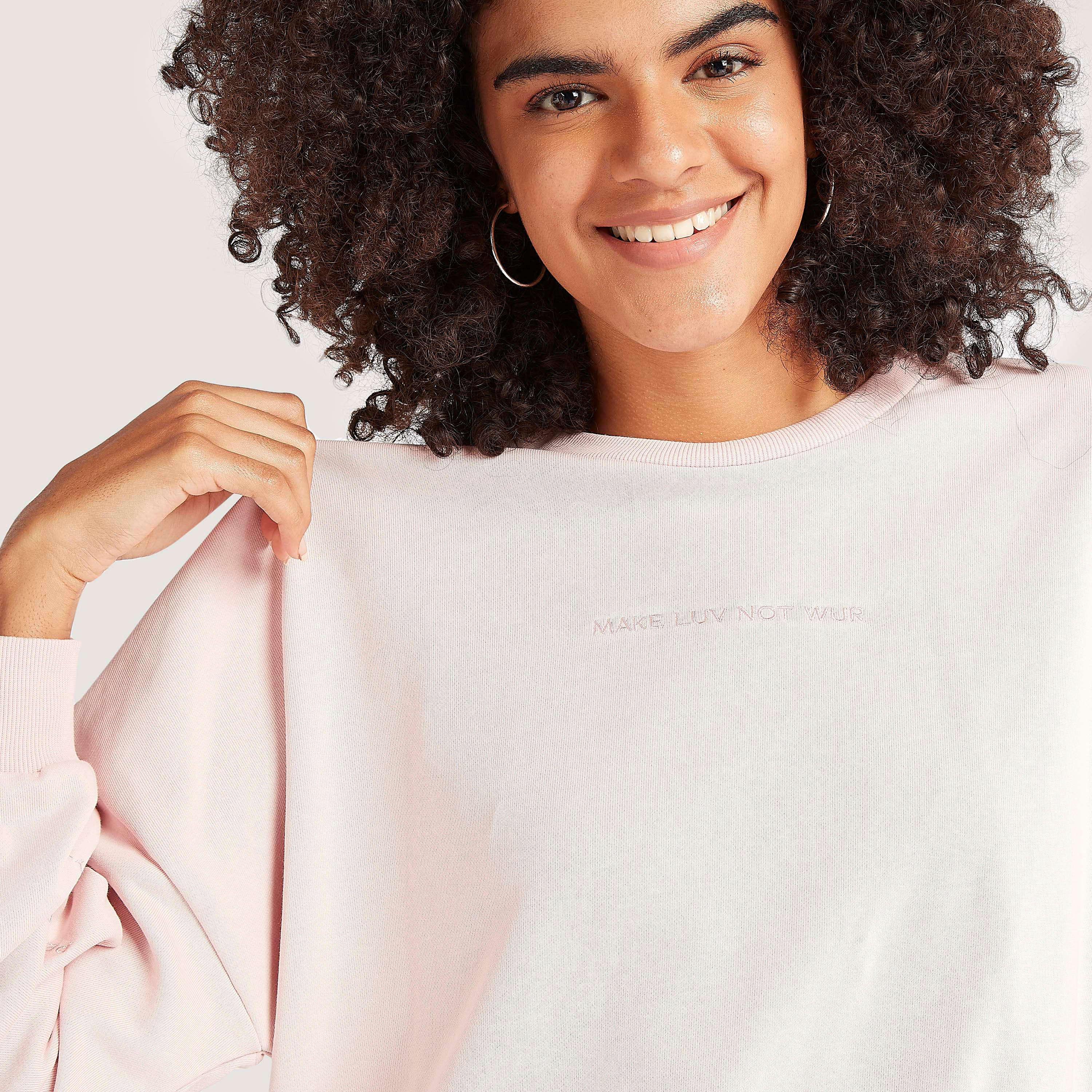 Slogan Embroidered Crew Neck Sweatshirt with Long Sleeves-women-winterwear-hoodiesandsweatshirts-sweatshirts-image-6
