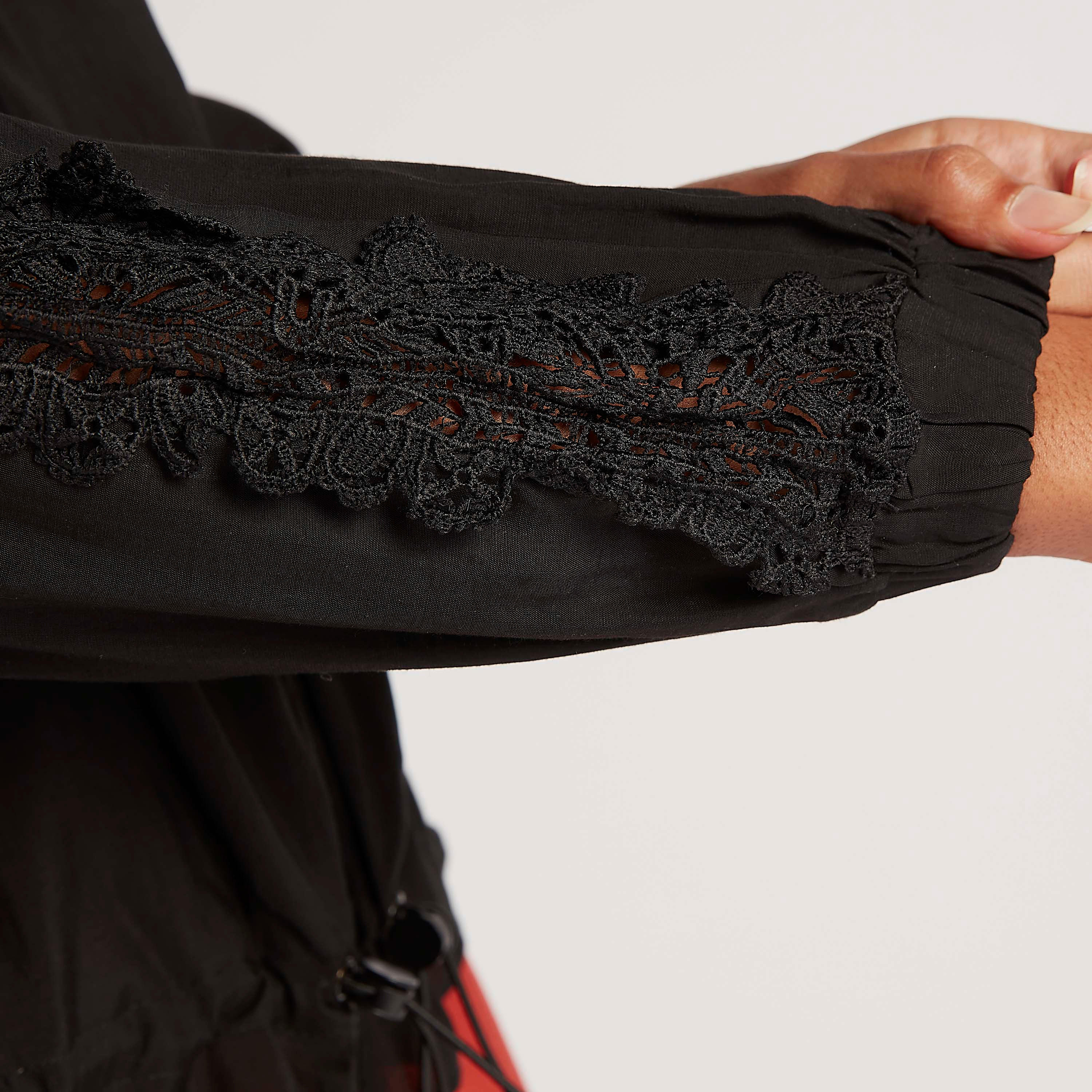 Solid Zip Through Hooded Jacket with Long Sleeves and Lace Trim-women-winterwear-coatsandjackets-jackets-image-6