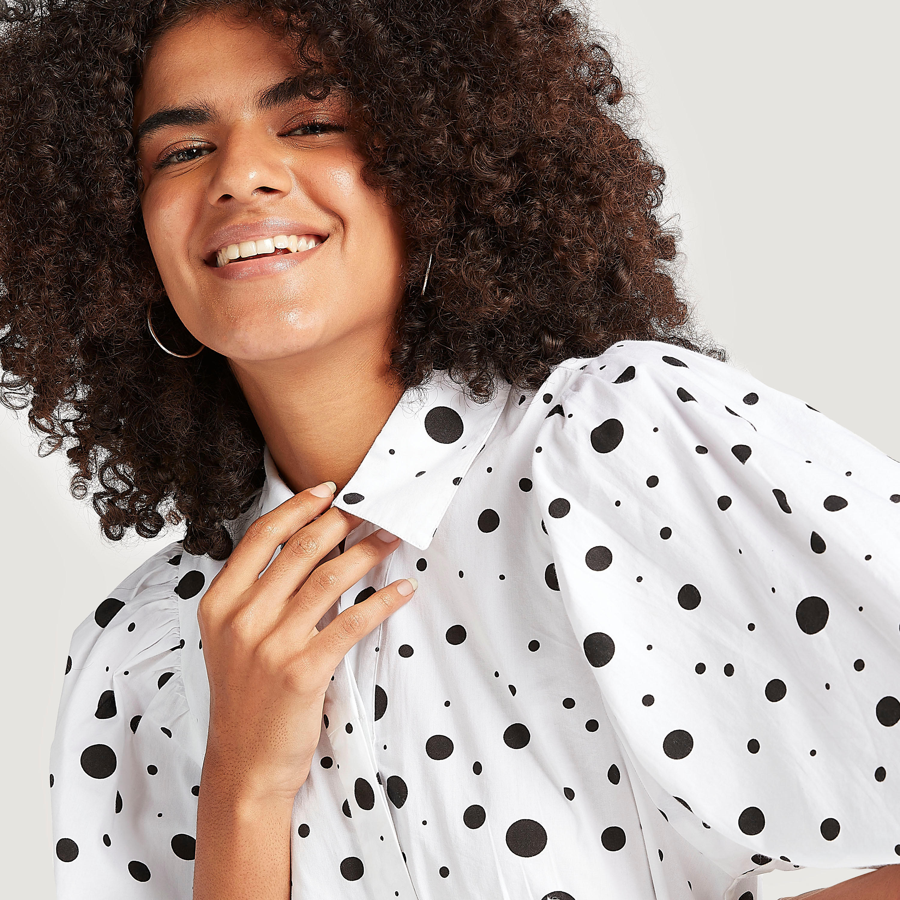 فستان ميدي إيه لاين بطبعات وأكمام قصيرة وحزام ربط-women-clothing-dresses-image-5