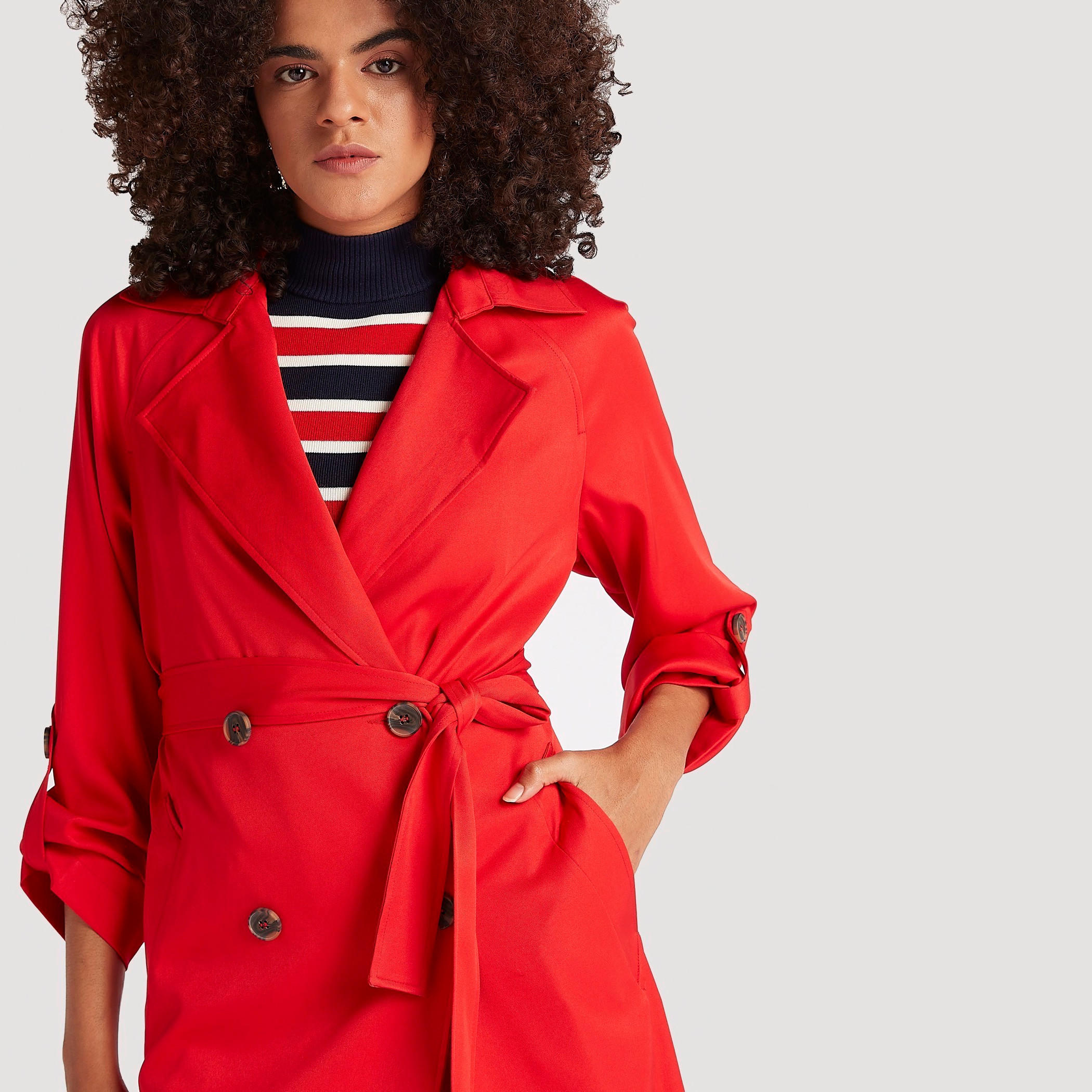 معطف سادة بأكمام طويلة مع حزام خصر وجيوب-women-clothing-coatsandjackets-coats-image-4