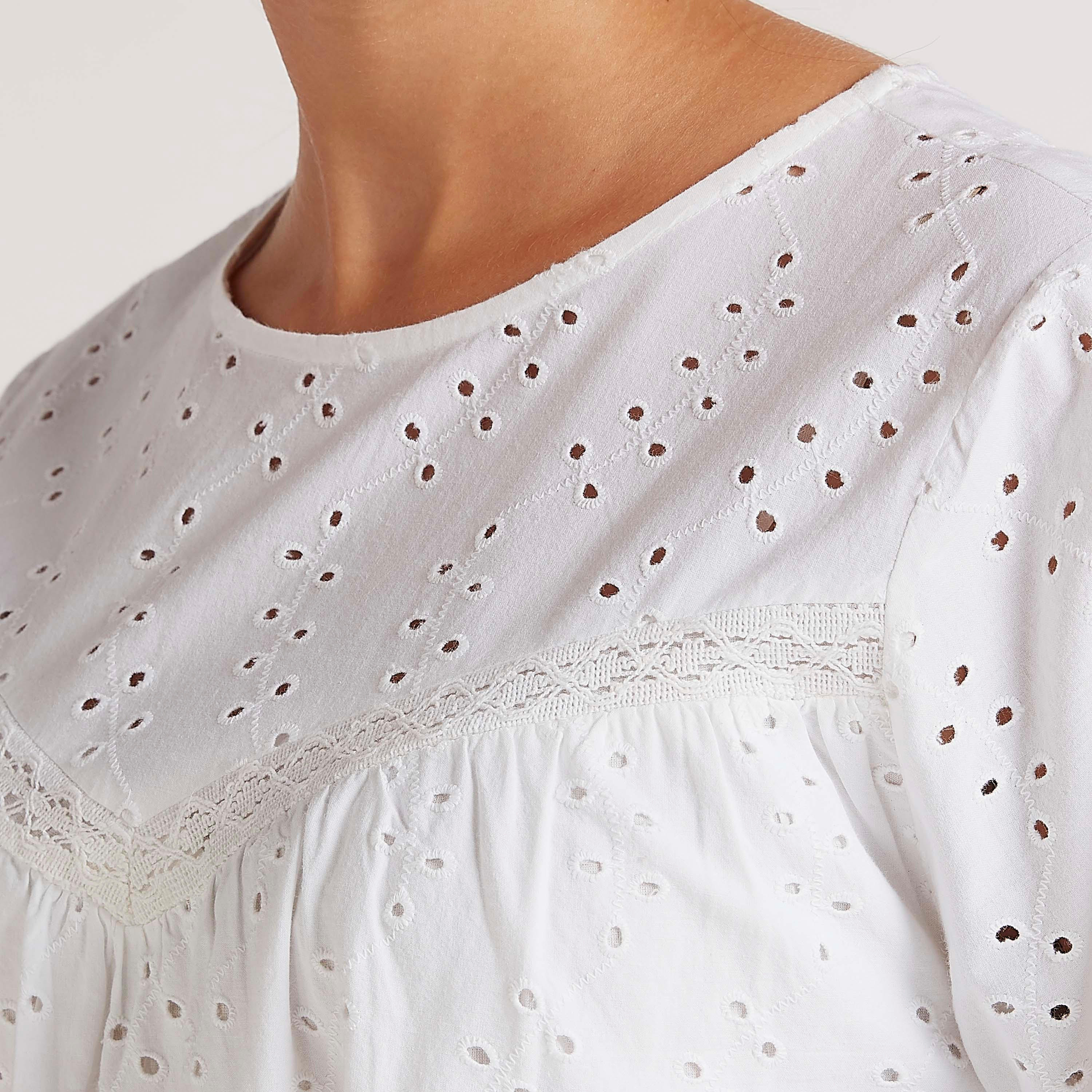فستان قصير إيه لاين بارز الملمس بتفاصيل دانتيل-women-clothing-dresses-image-3