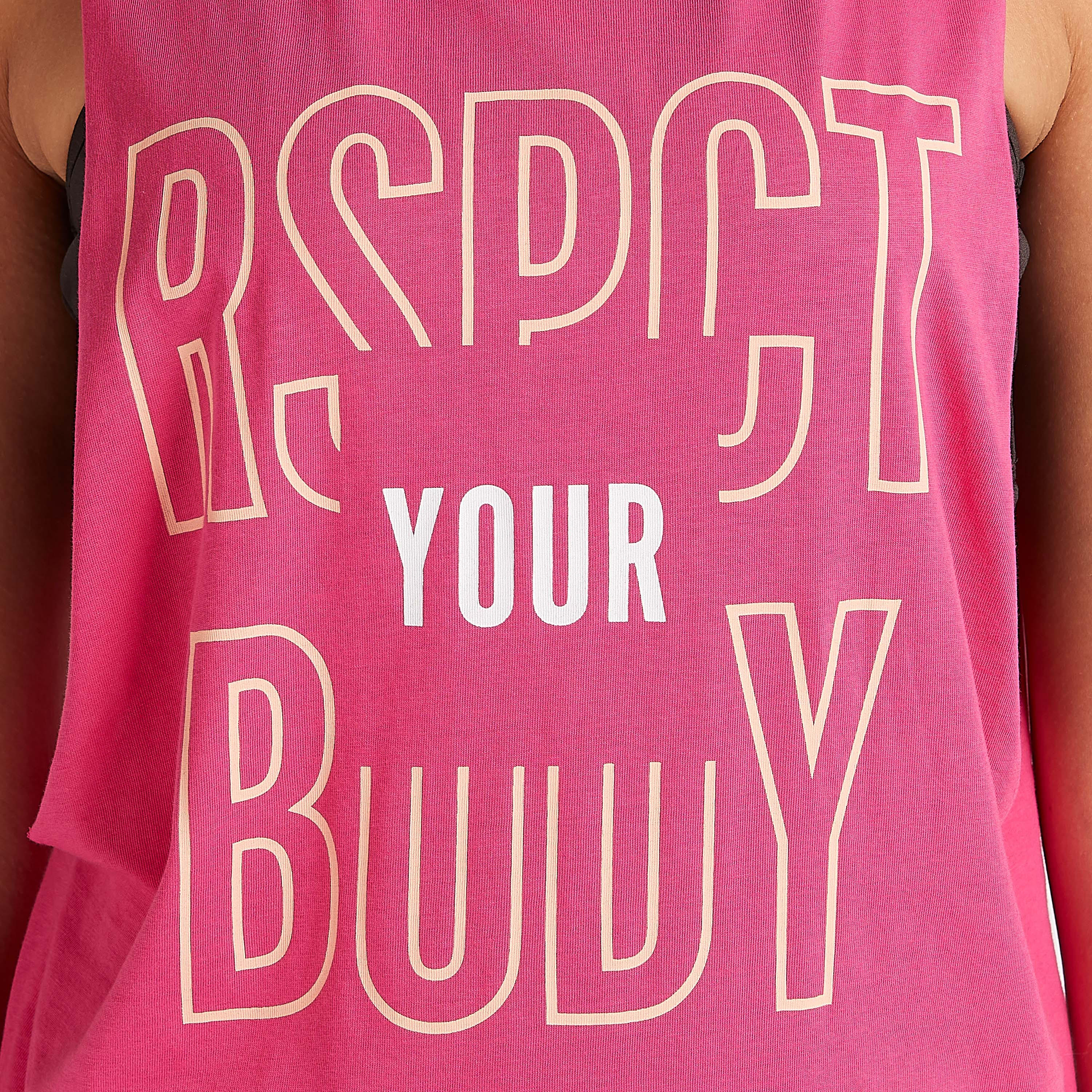 Slogan Print Vest with Round Neck-women-clothing-tshirts-image-3