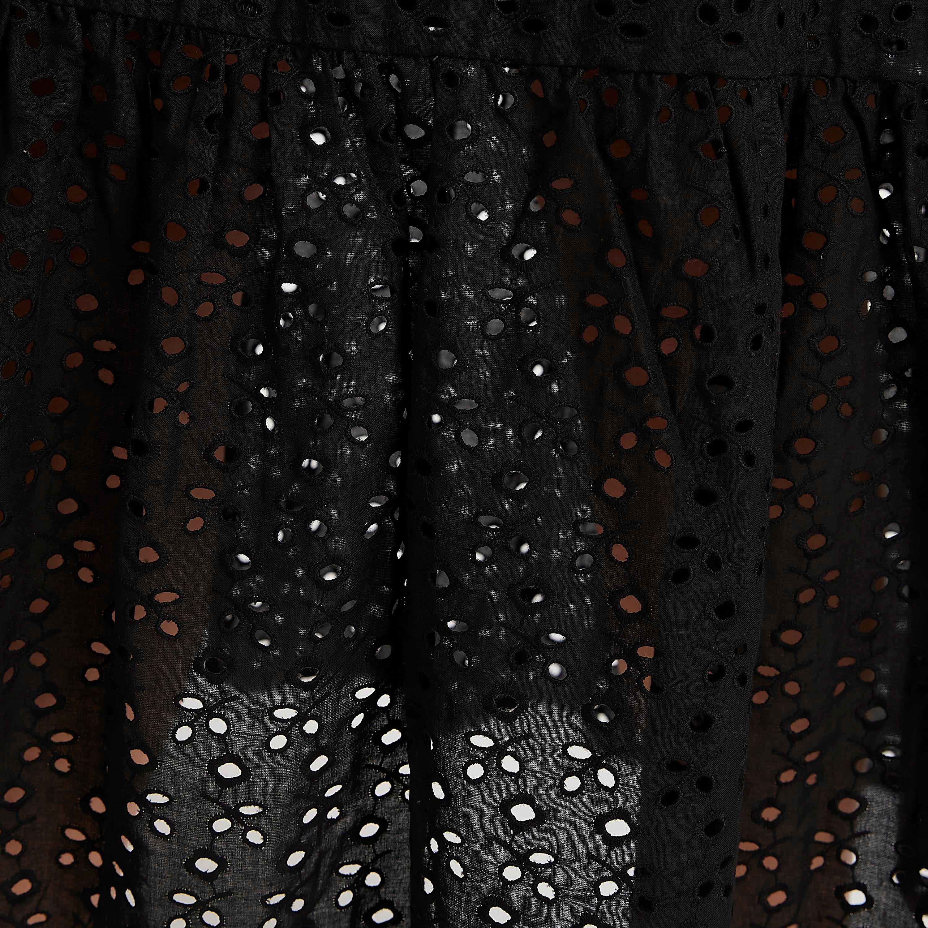 تنورة ميدي إيه لاين بتفاصيل دانتيل مع رباط إغلاق-women-clothing-bottoms-skirts-image-1
