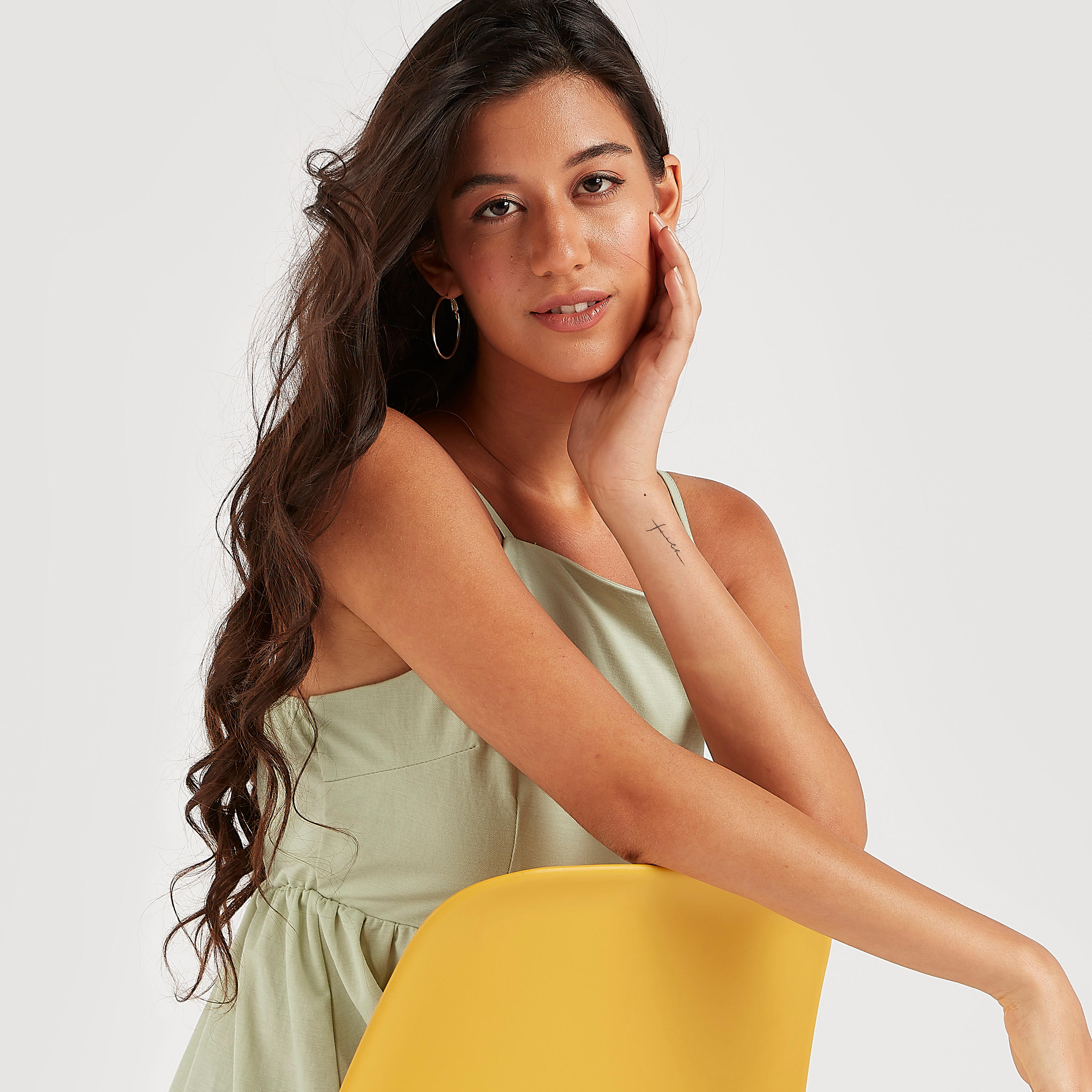 فستان إيه لاين سادة طويل متعدّد الطبقات بأحزمة قابلة للتّعديل-women-clothing-dresses-image-5