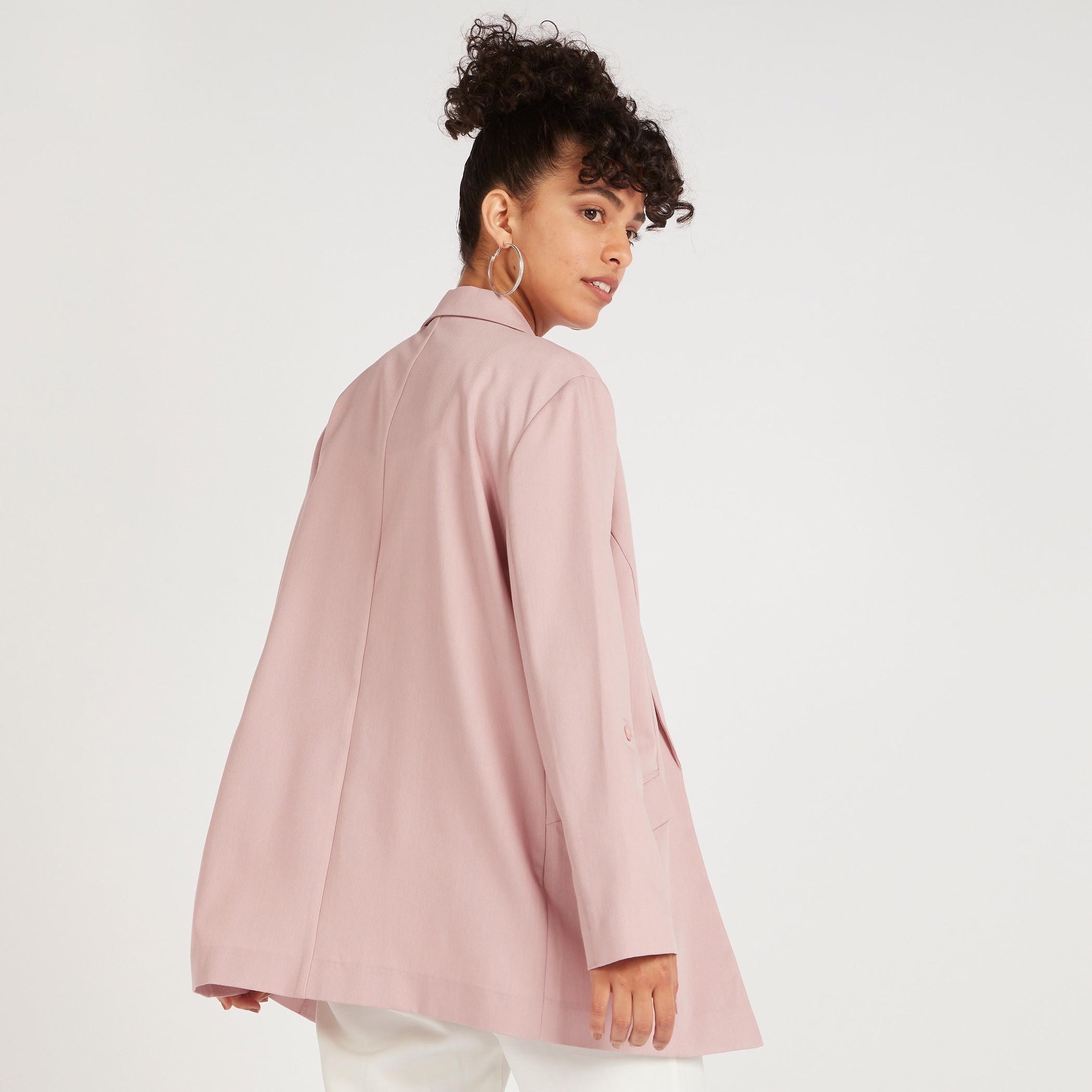 Solid Longline Blazer with Flap Pockets and Notch Lapel-women-clothing-coatsandjackets-blazers-image-4
