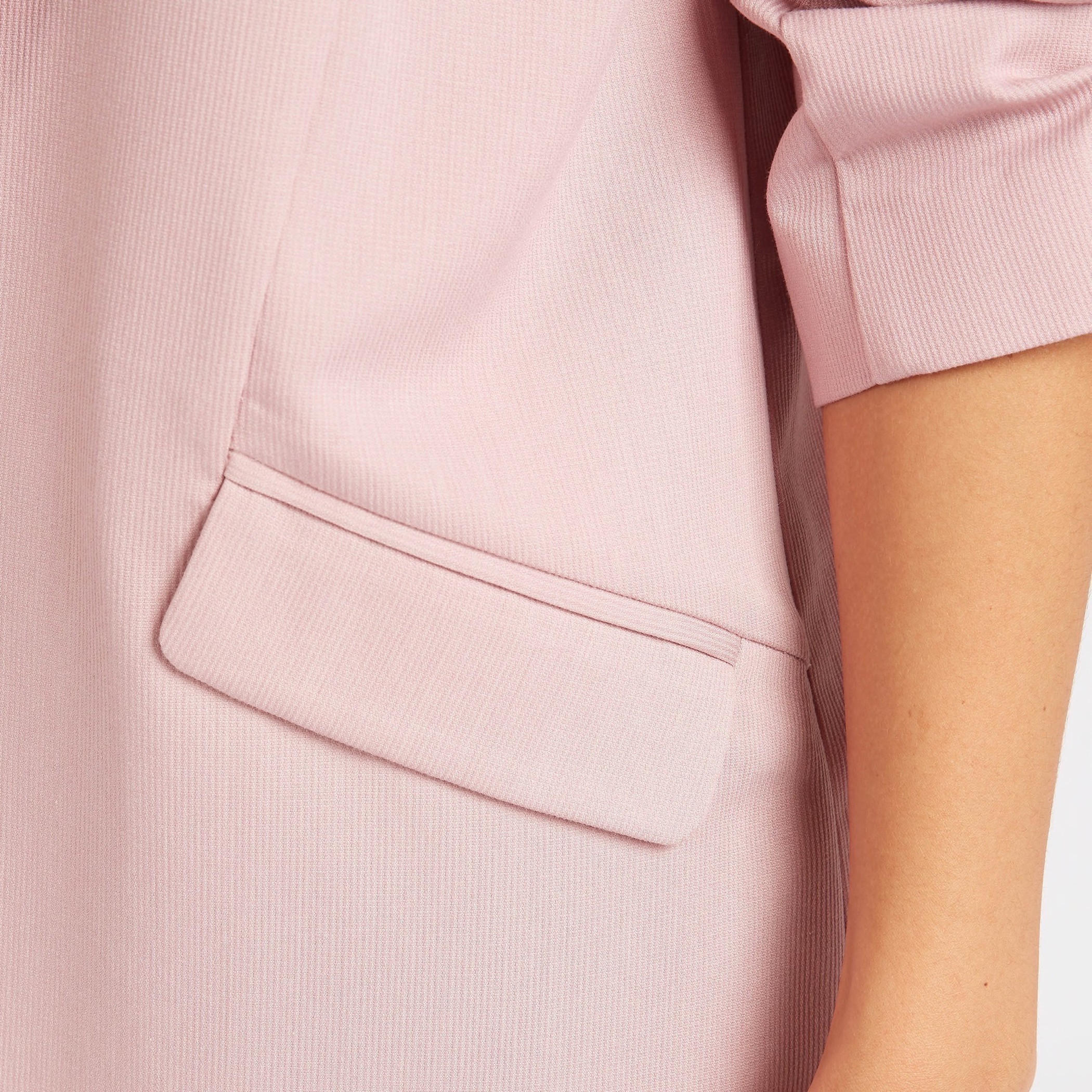 Solid Longline Blazer with Flap Pockets and Notch Lapel-women-clothing-coatsandjackets-blazers-image-6