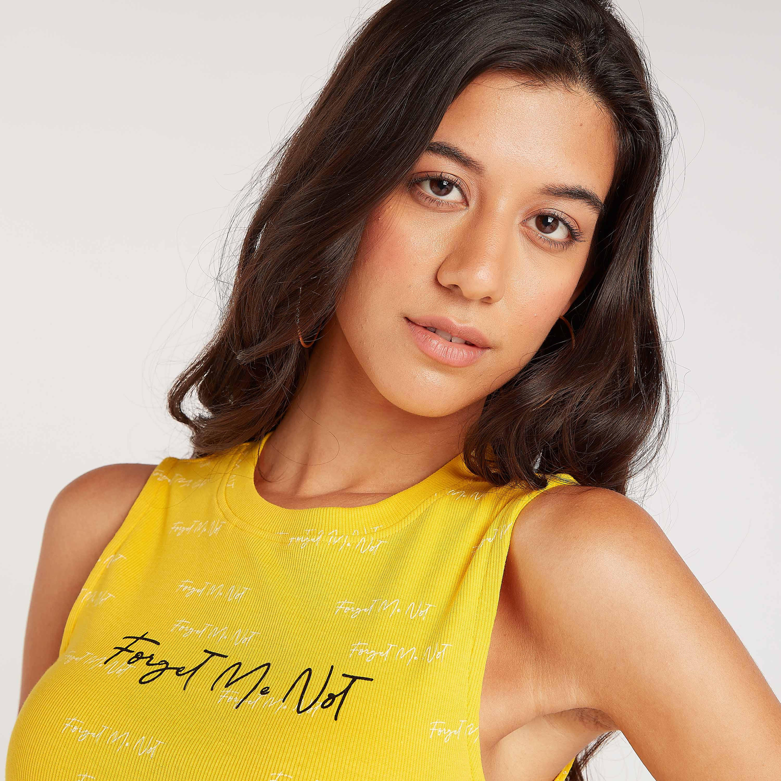 Slogan Print Vest with Crew Neck-women-clothing-tshirts-image-7