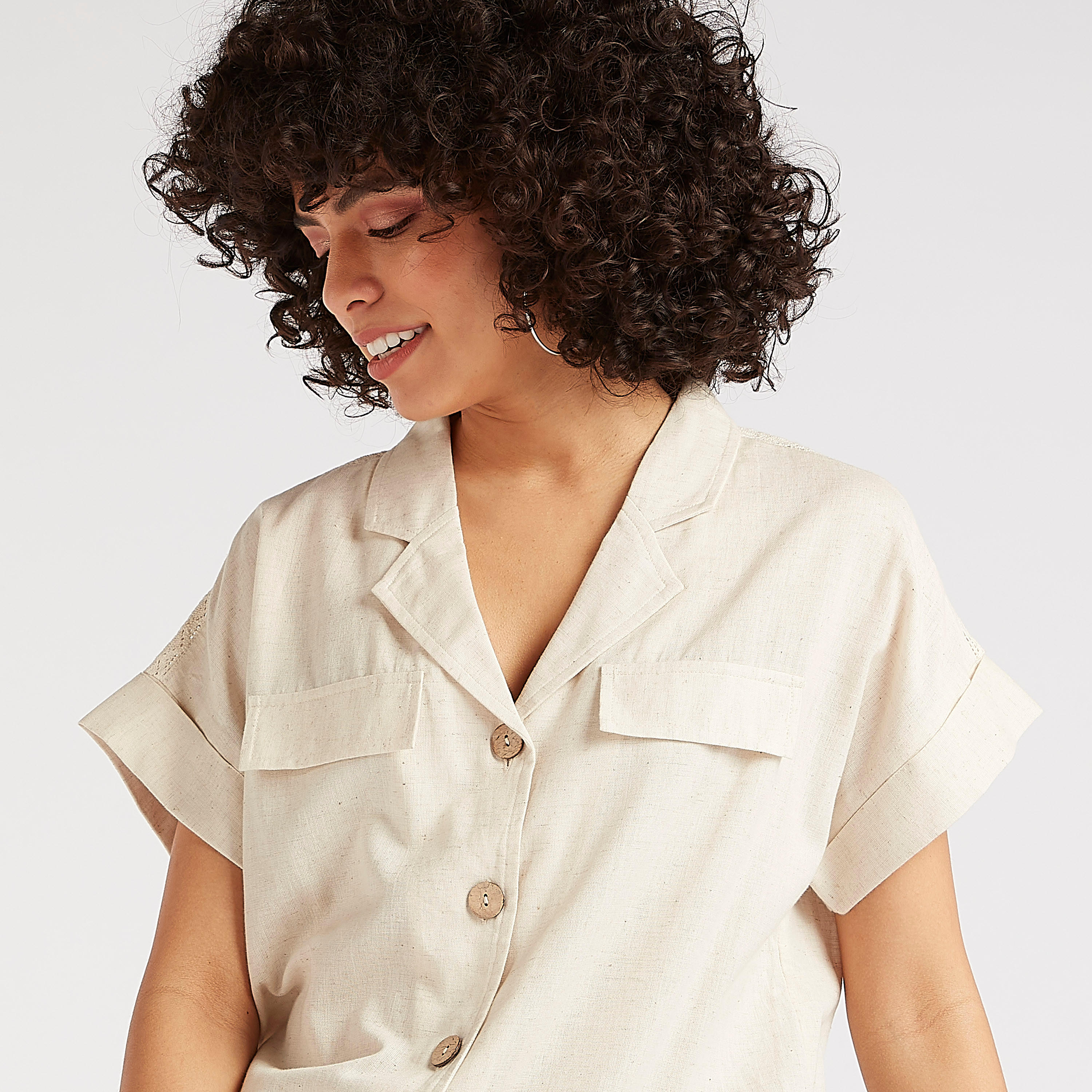 بلوزة سادة بياقة طويلة ورباط-women-clothing-shirtsandblouses-blouses-image-3