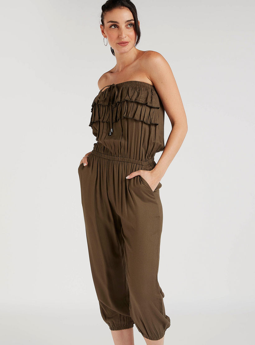 Solid Strapless Jumpsuit with Ruffles and Pockets-women-clothing-jumpsuits-image-1