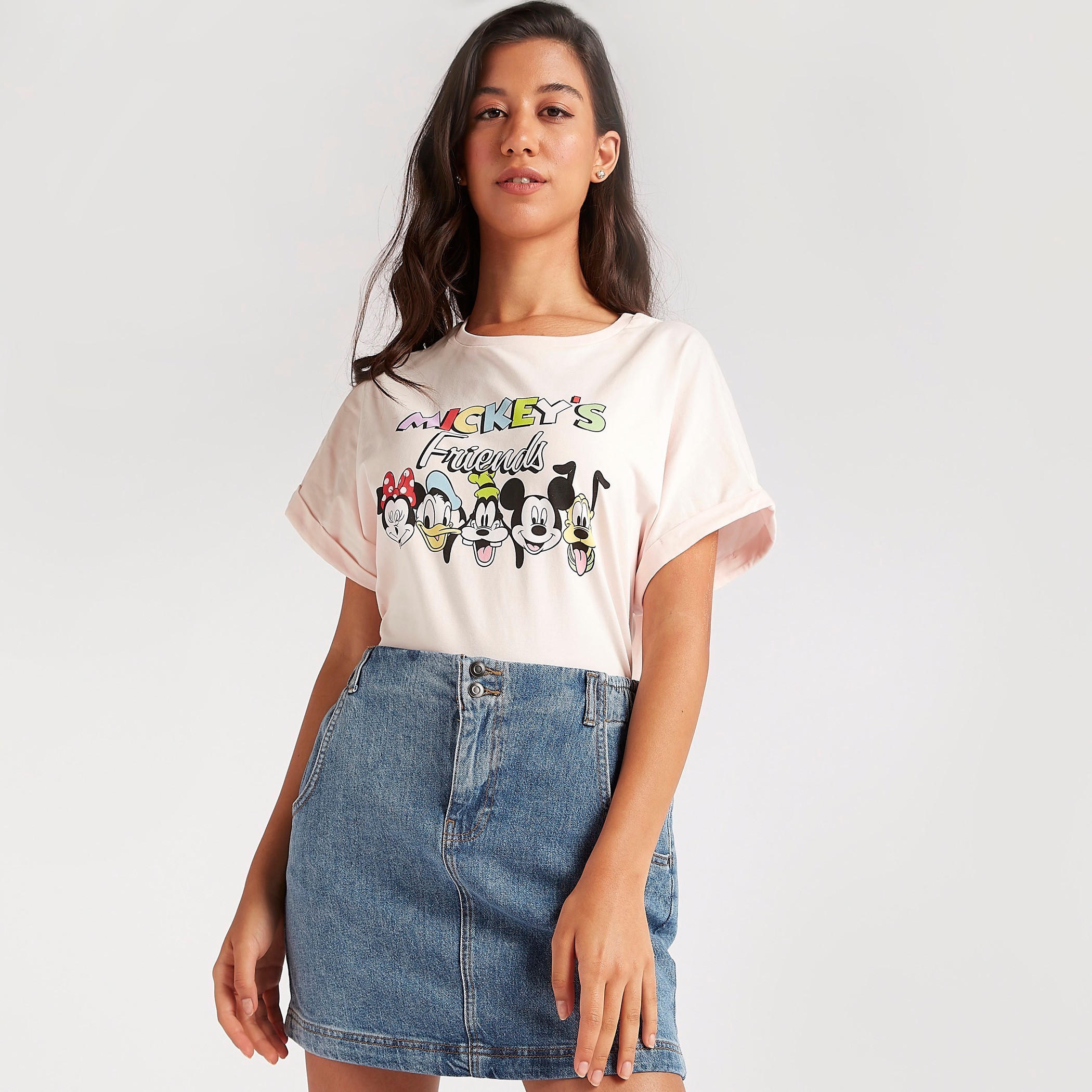 تنورة ضيقة قصيرة سادة بزر إغلاق وجيوب-women-clothing-bottoms-skirts-image-4