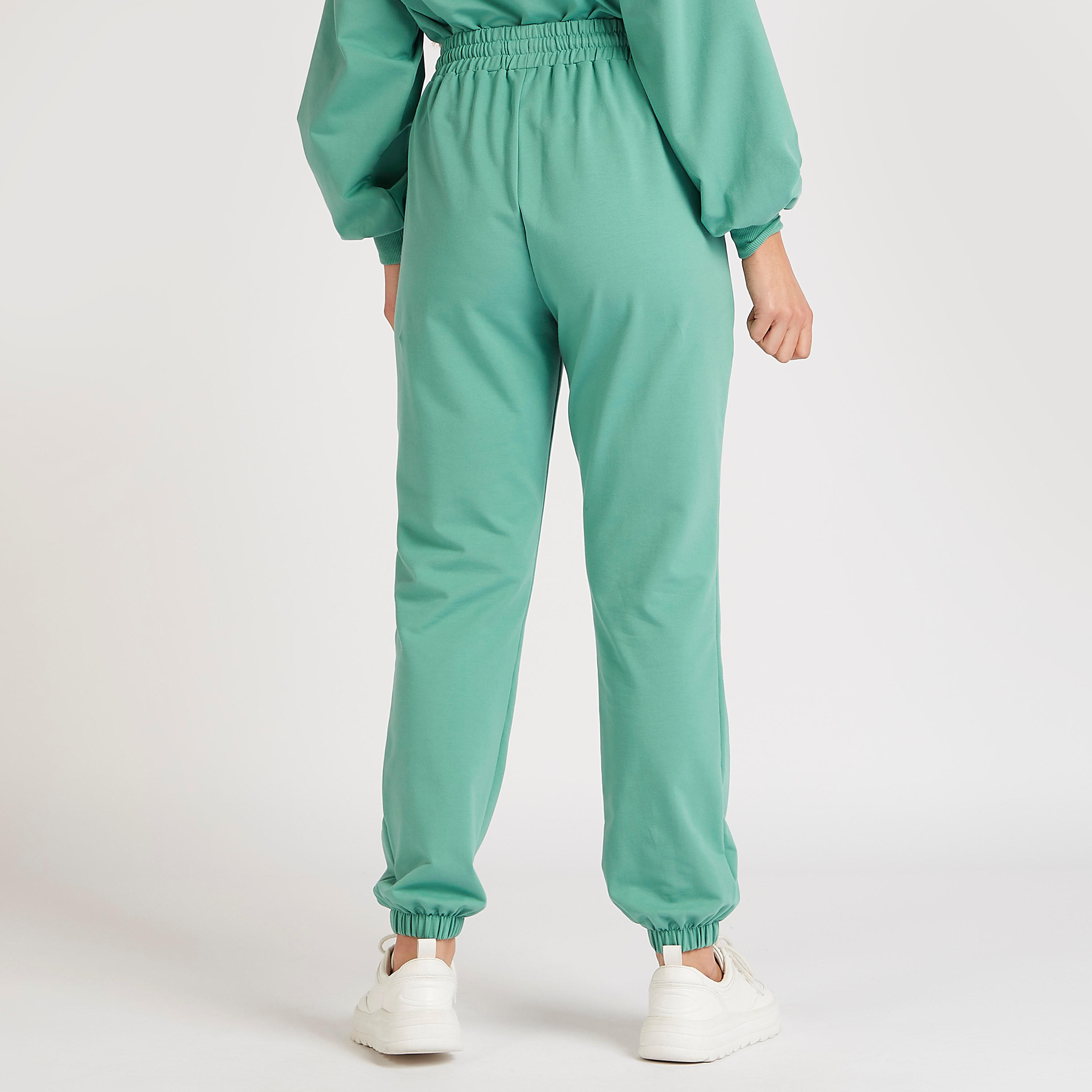 Solid Mid-Rise Joggers with Drawstring and Pockets-women-clothing-bottoms-joggers-image-4