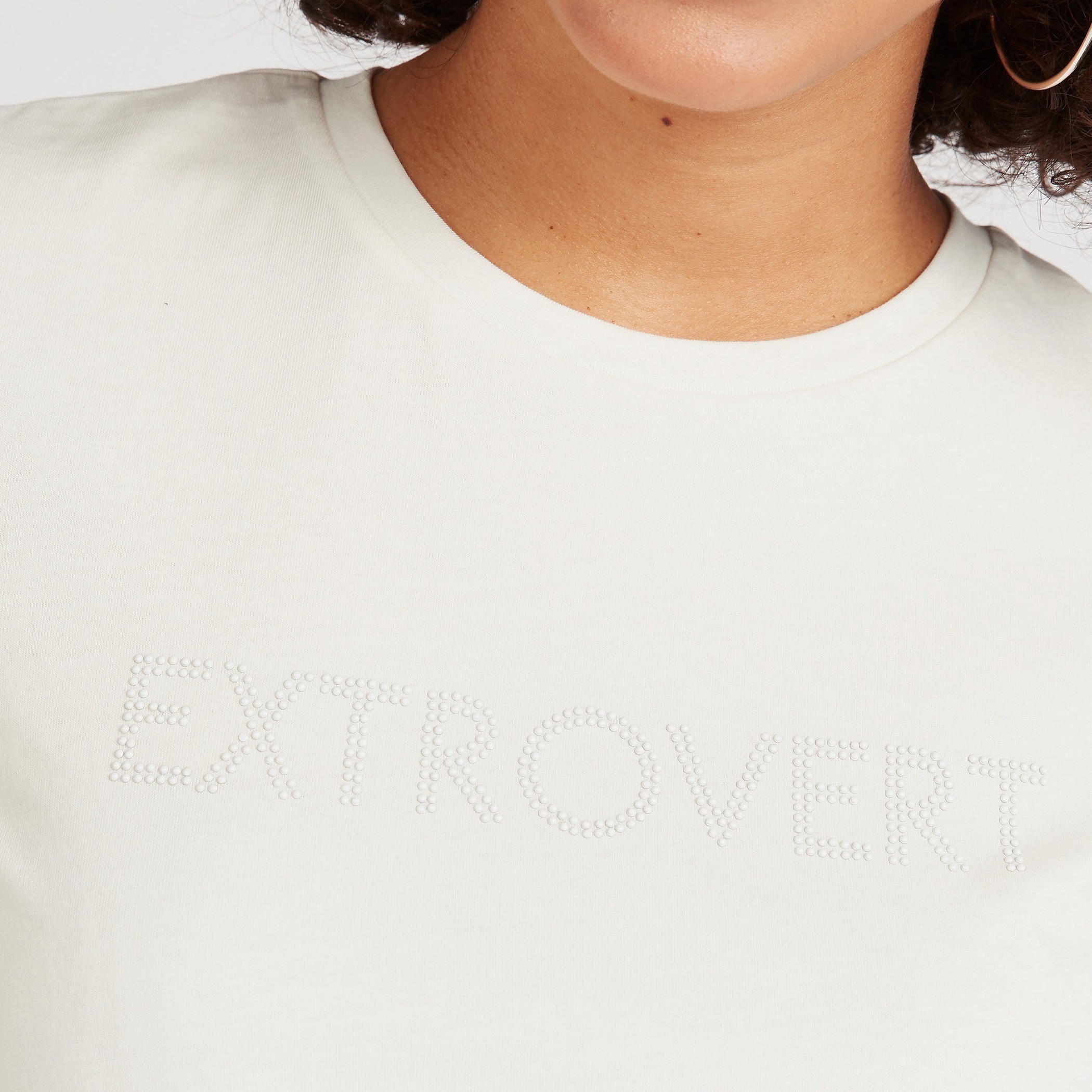 Printed Crew Neck T-shirt with Cap Sleeves-women-clothing-tshirts-image-5