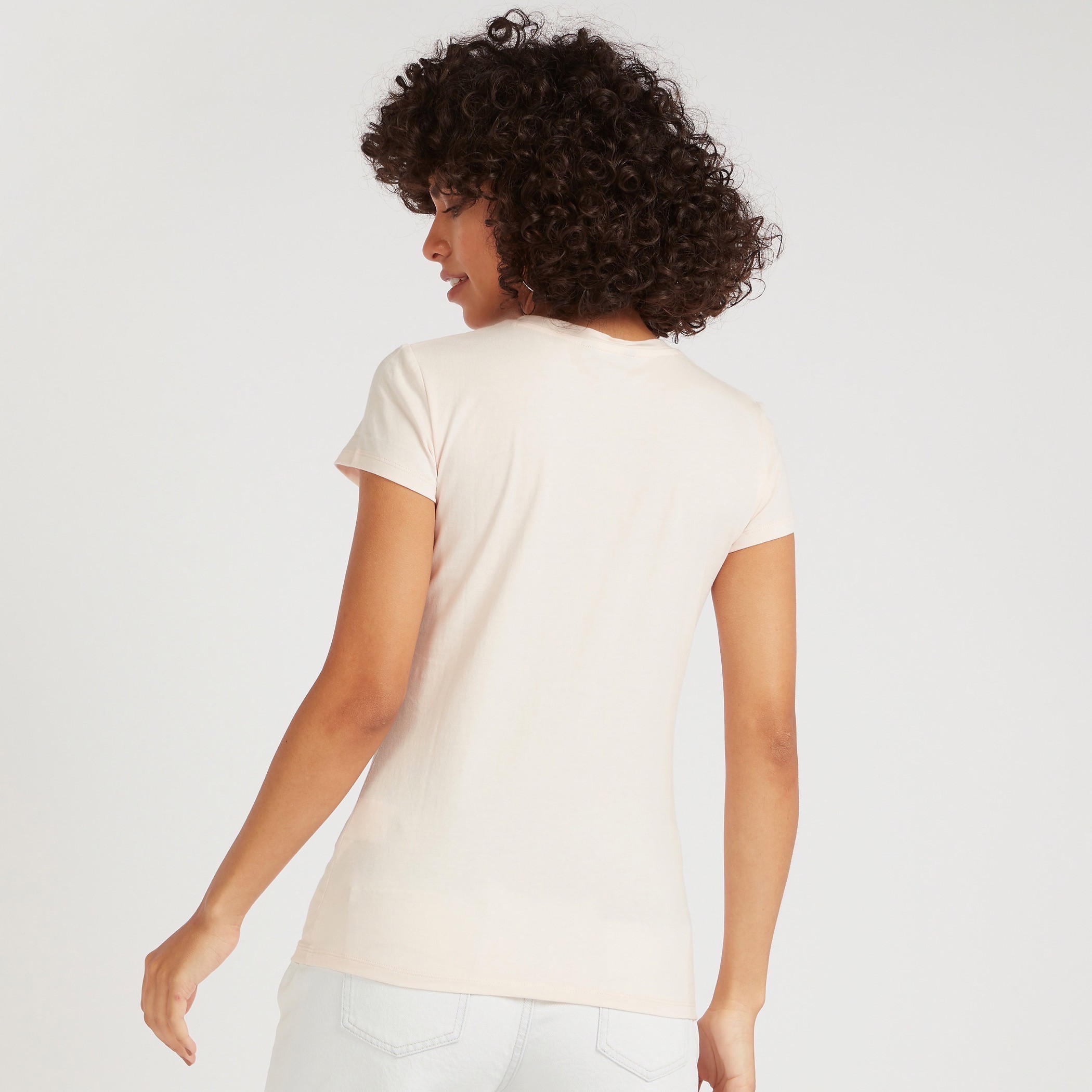 Printed Crew Neck T-shirt with Cap Sleeves-women-clothing-tshirts-image-4