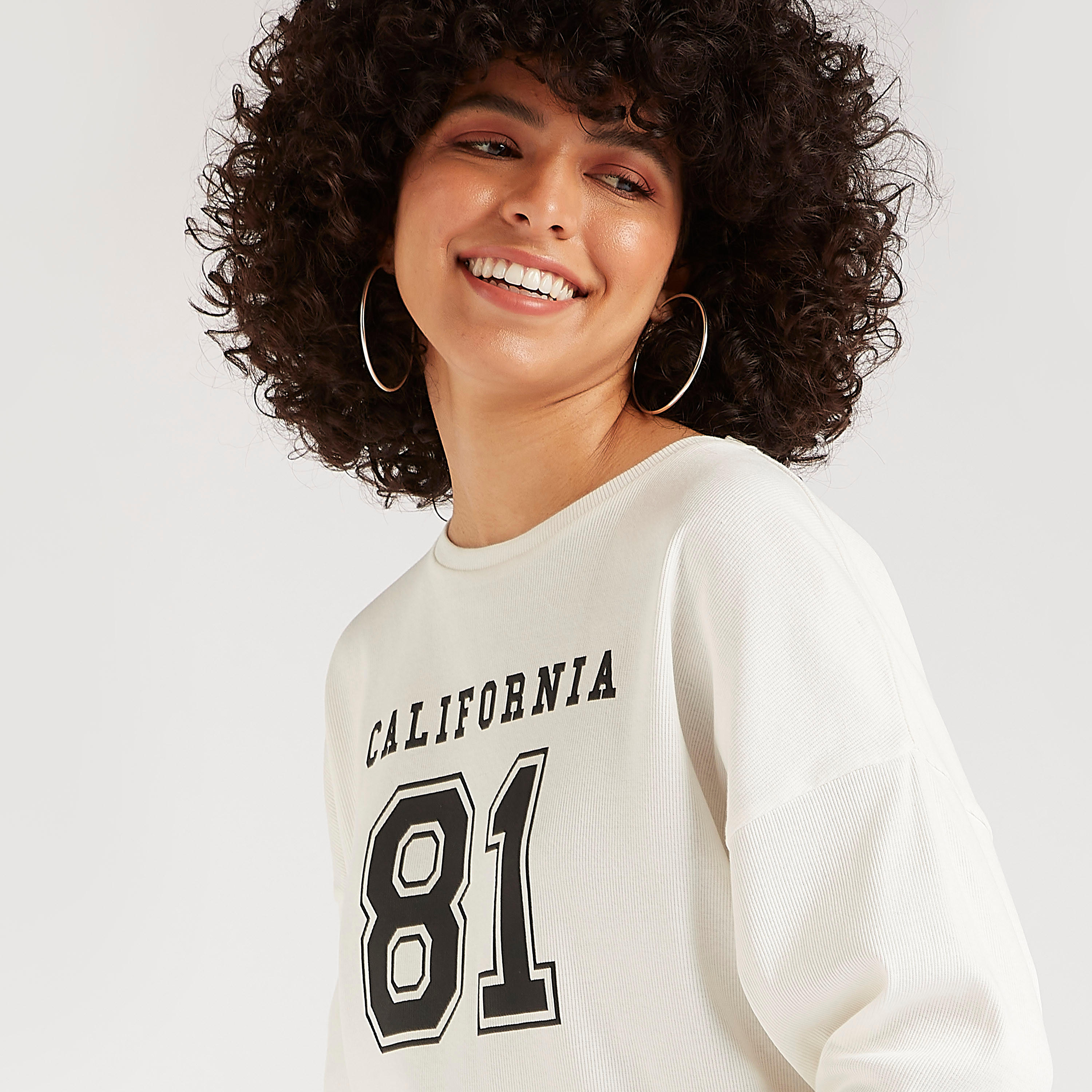 Ribbed Printed Crew Neck T-shirt with Long Sleeves-women-winterwear-hoodiesandsweatshirts-sweatshirts-image-3