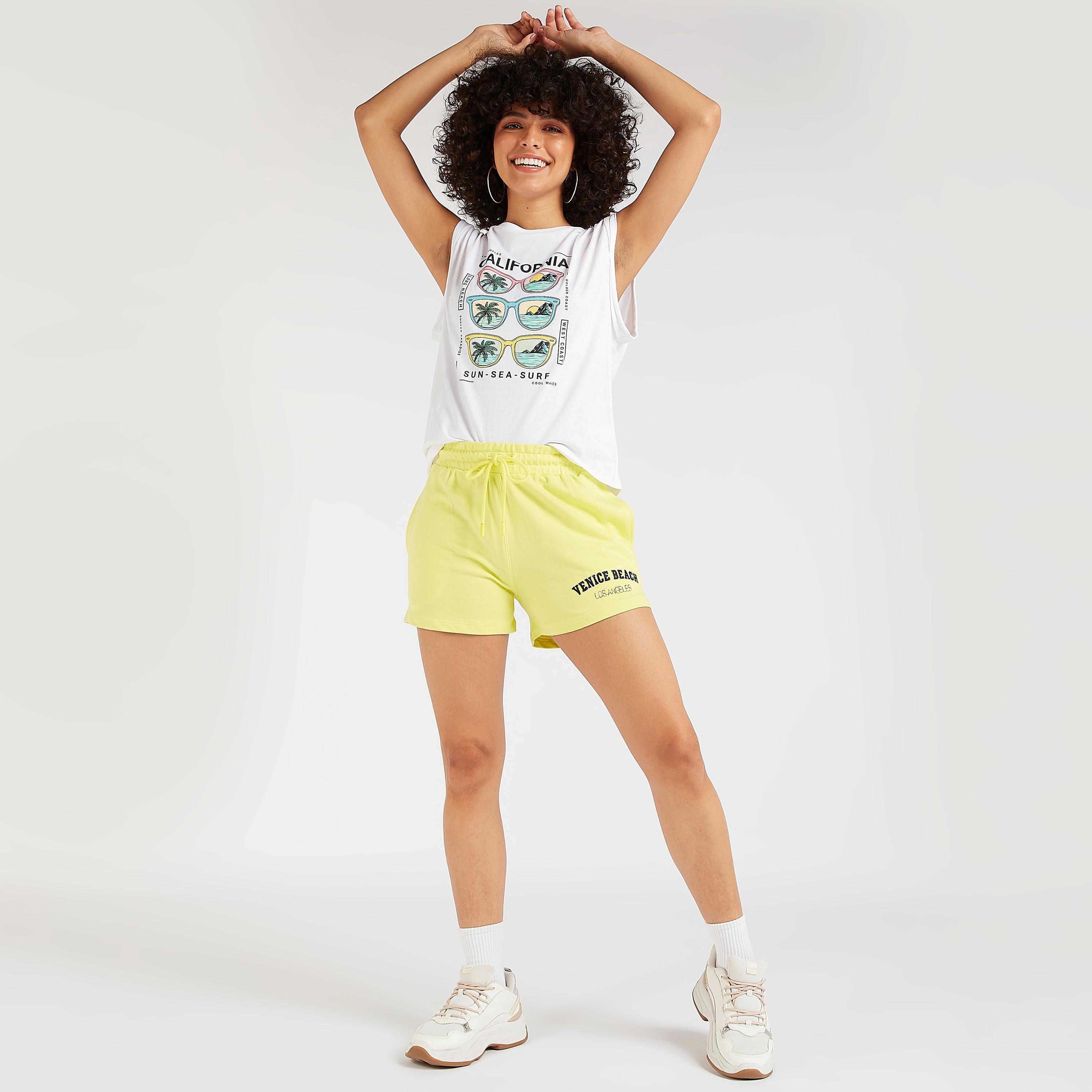 Printed Crew Neck Sleeveless T-shirt-women-clothing-tshirts-image-2