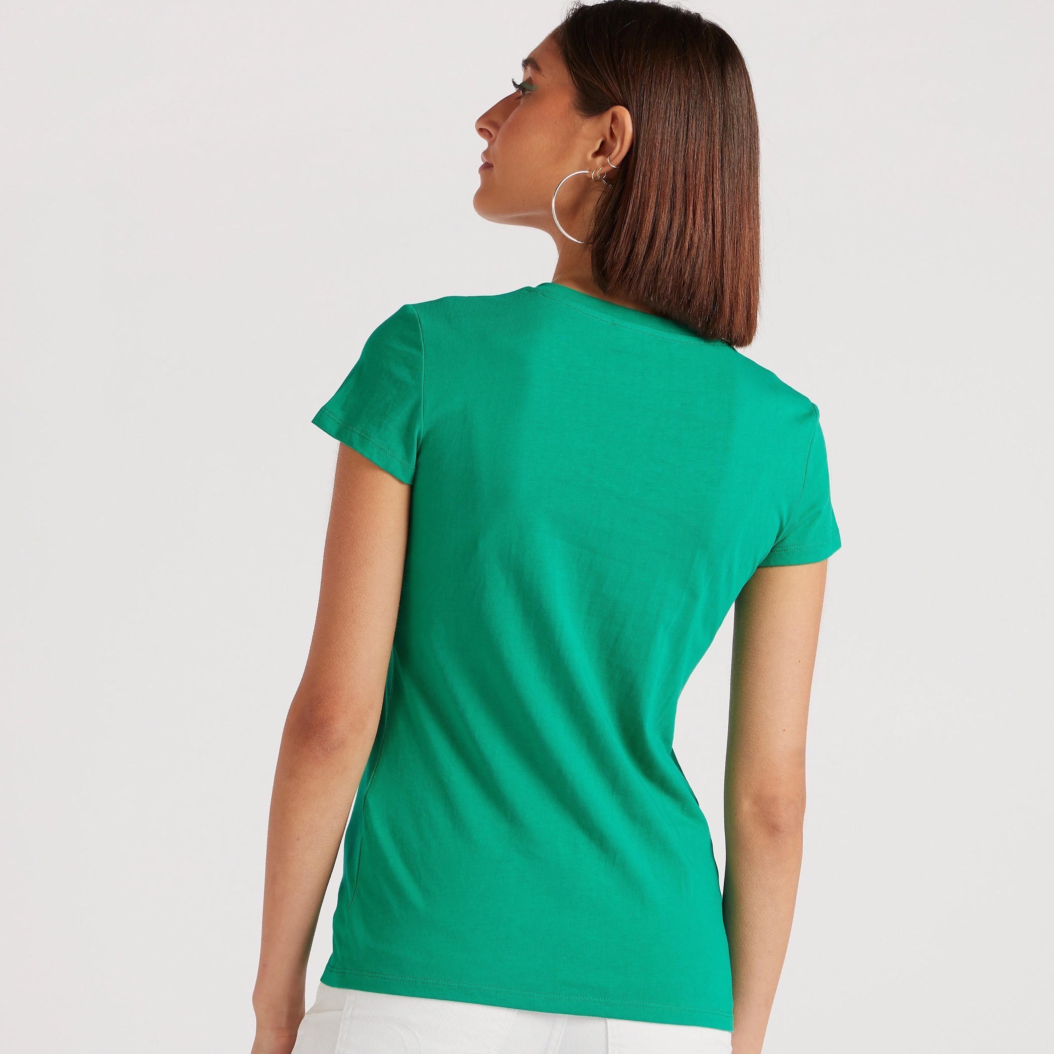 تيشيرت بياقة ضيقة وأكمام كاب وطبعات-women-clothing-tshirts-image-2