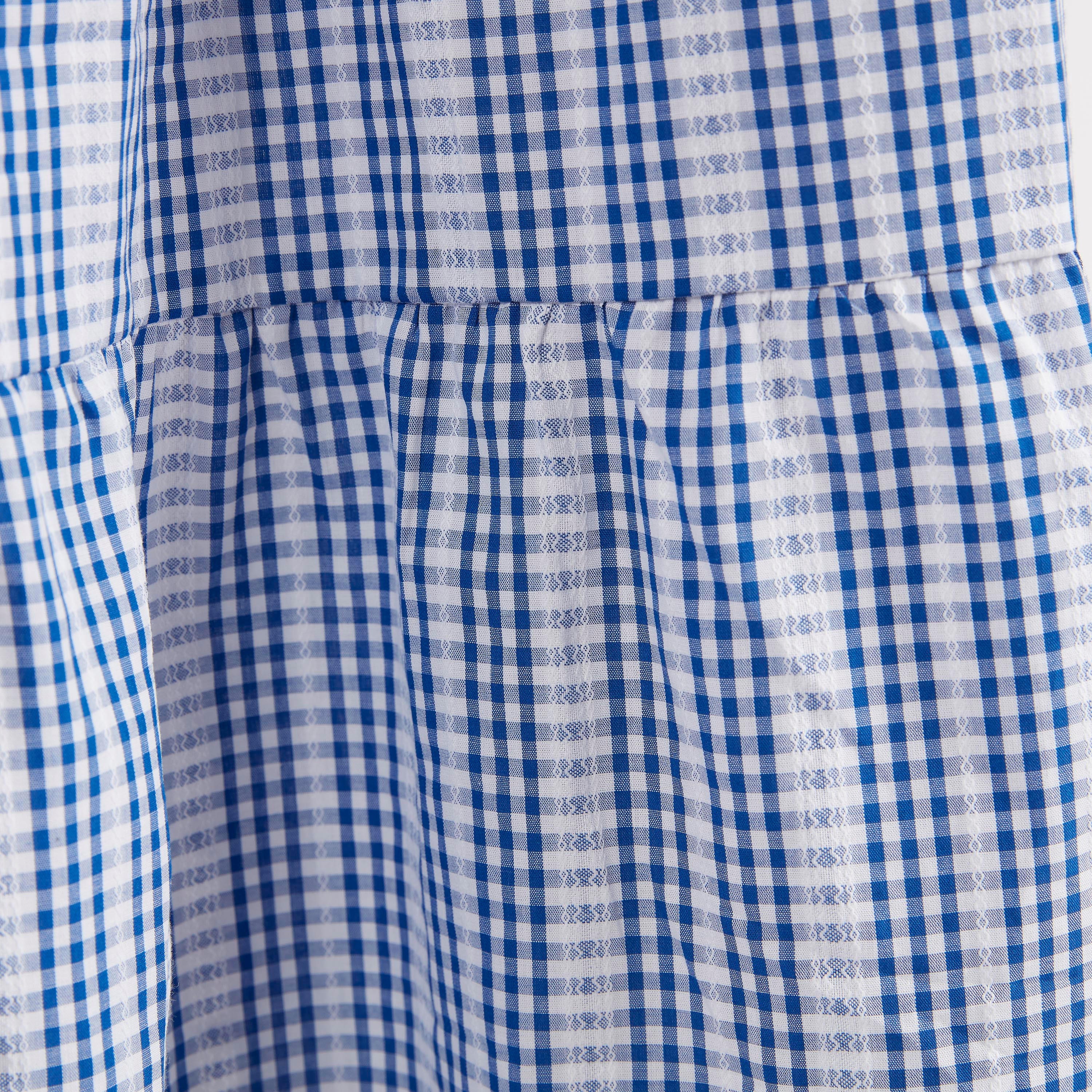 Checked Smocked Boat Neck Maxi Dress-women-clothing-dresses-image-7