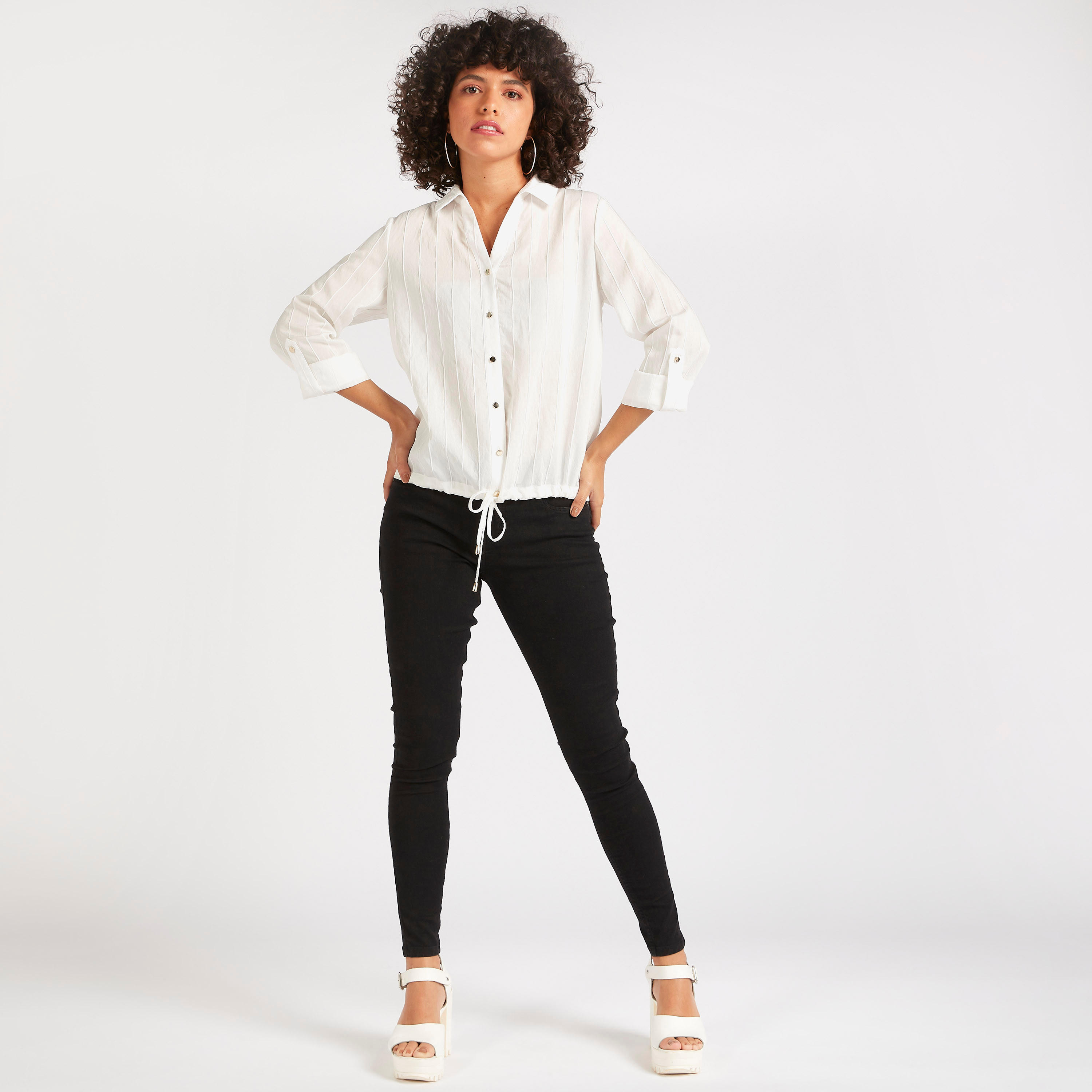 قميص مقلّم بأكمام طويلة ورباط-women-clothing-shirtsandblouses-shirts-image-5