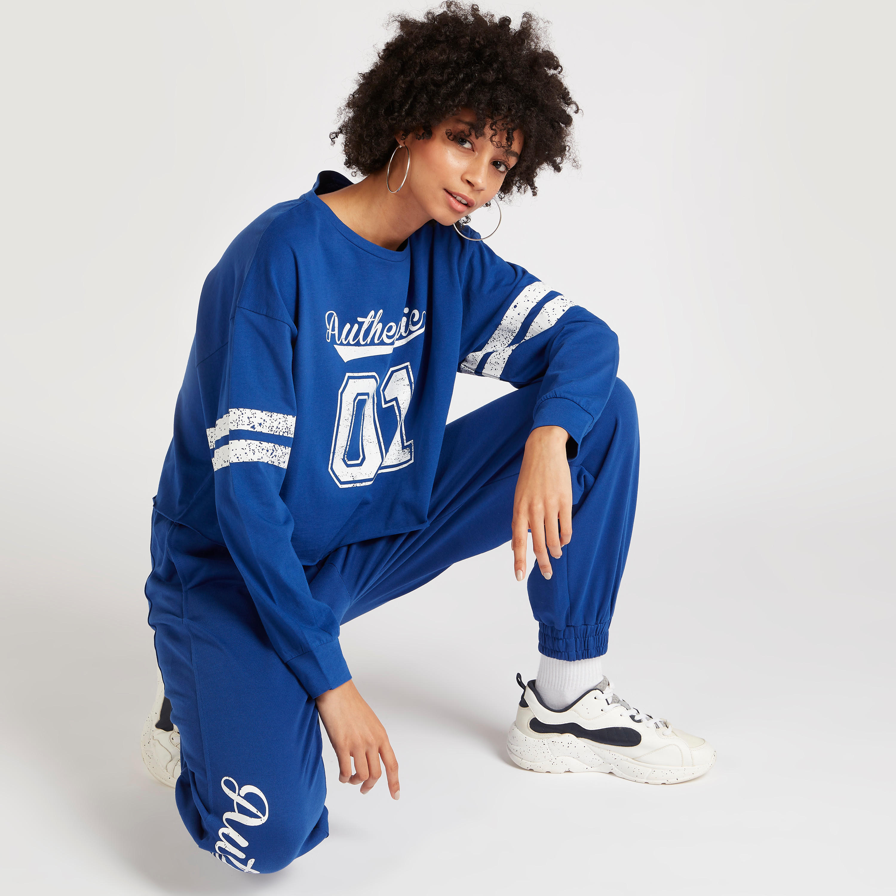 Oversized Printed Joggers with Elasticated Waist and Pockets-women-clothing-bottoms-joggers-image-2