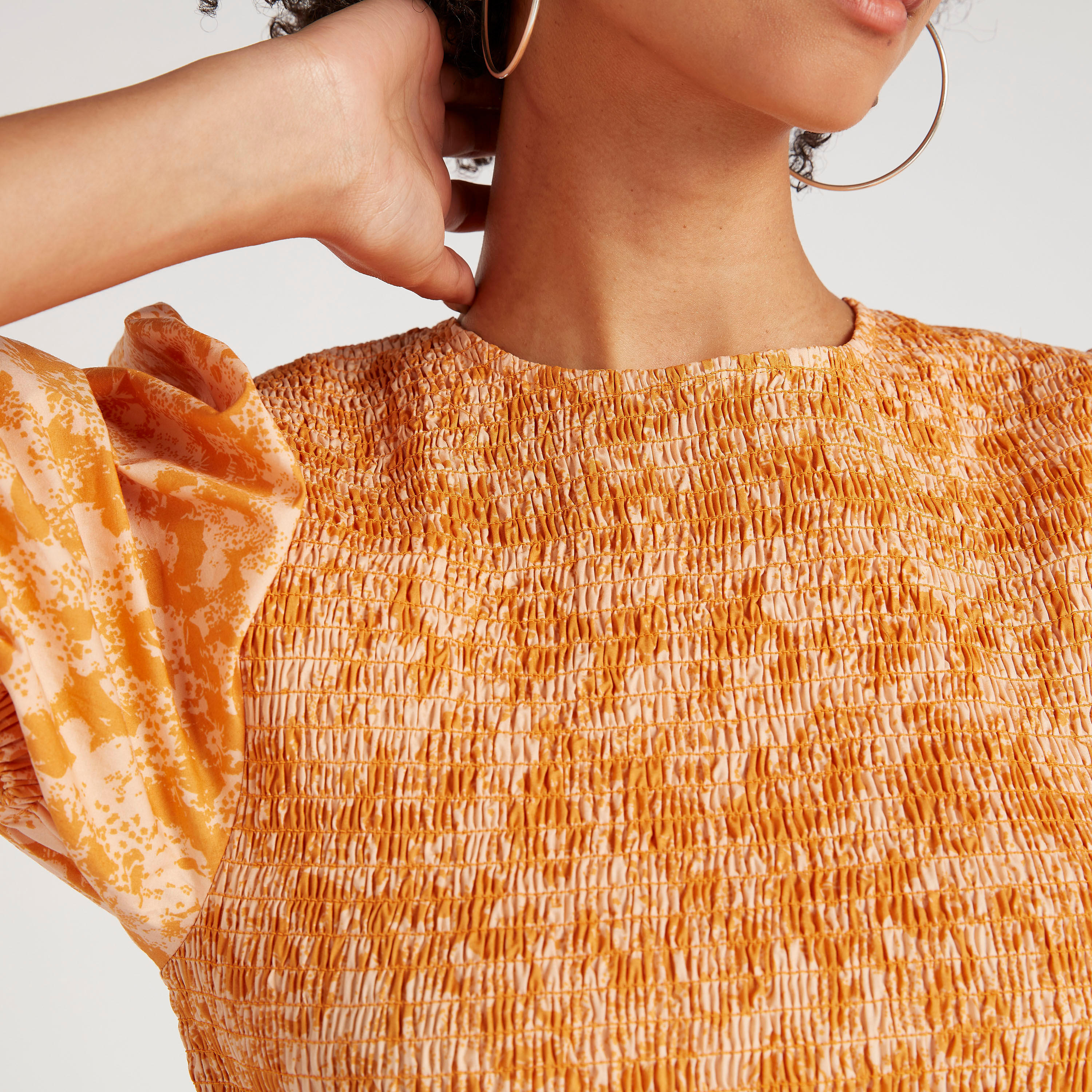 فستان قصير إيه لاين بطبعات وأكمام قصيرة-women-clothing-dresses-image-8