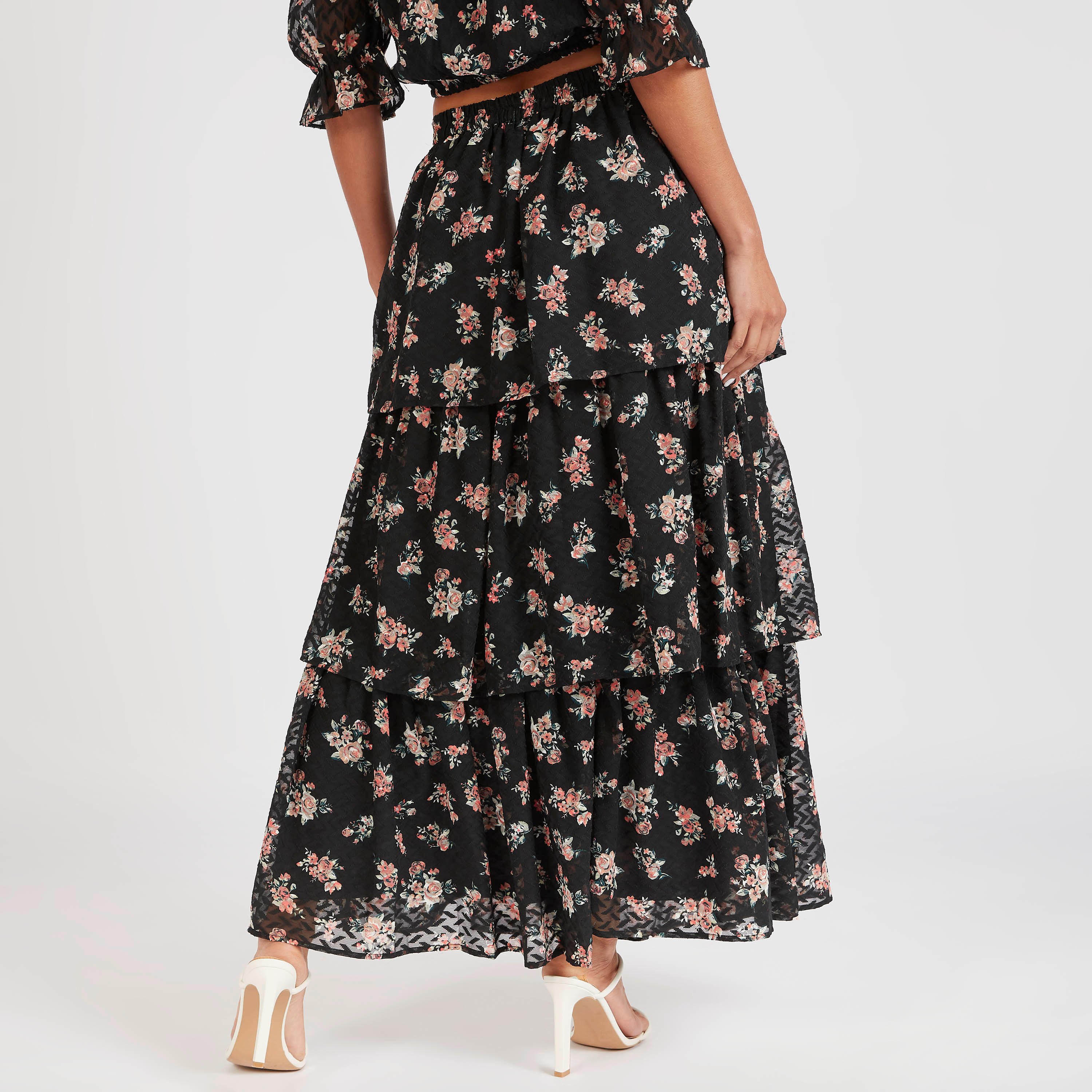 Floral Print Tiered A-line Maxi Skirt-women-clothing-bottoms-skirts-image-4